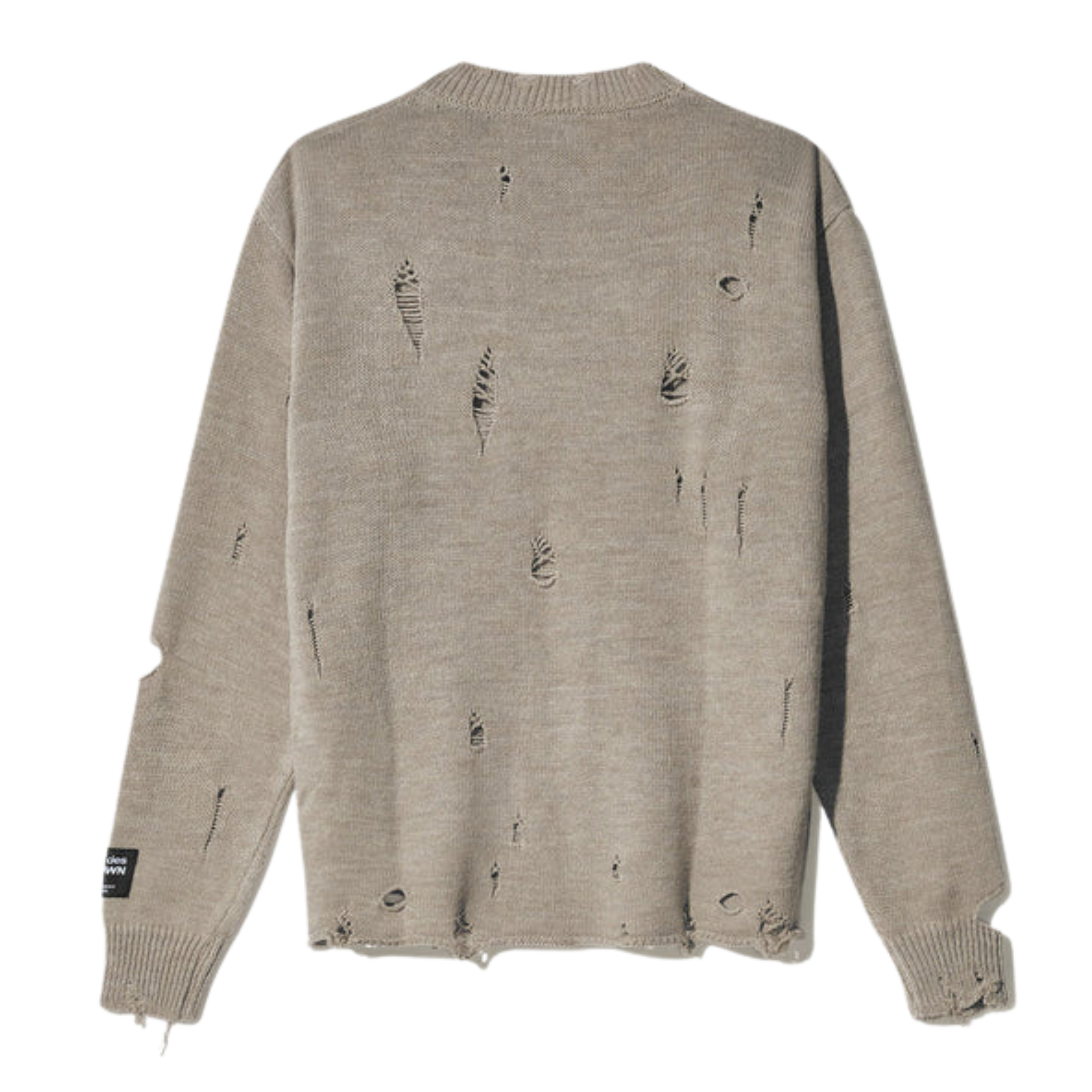 RIPPED SWEATER BEIGE - COMME DES FUCKDOWN