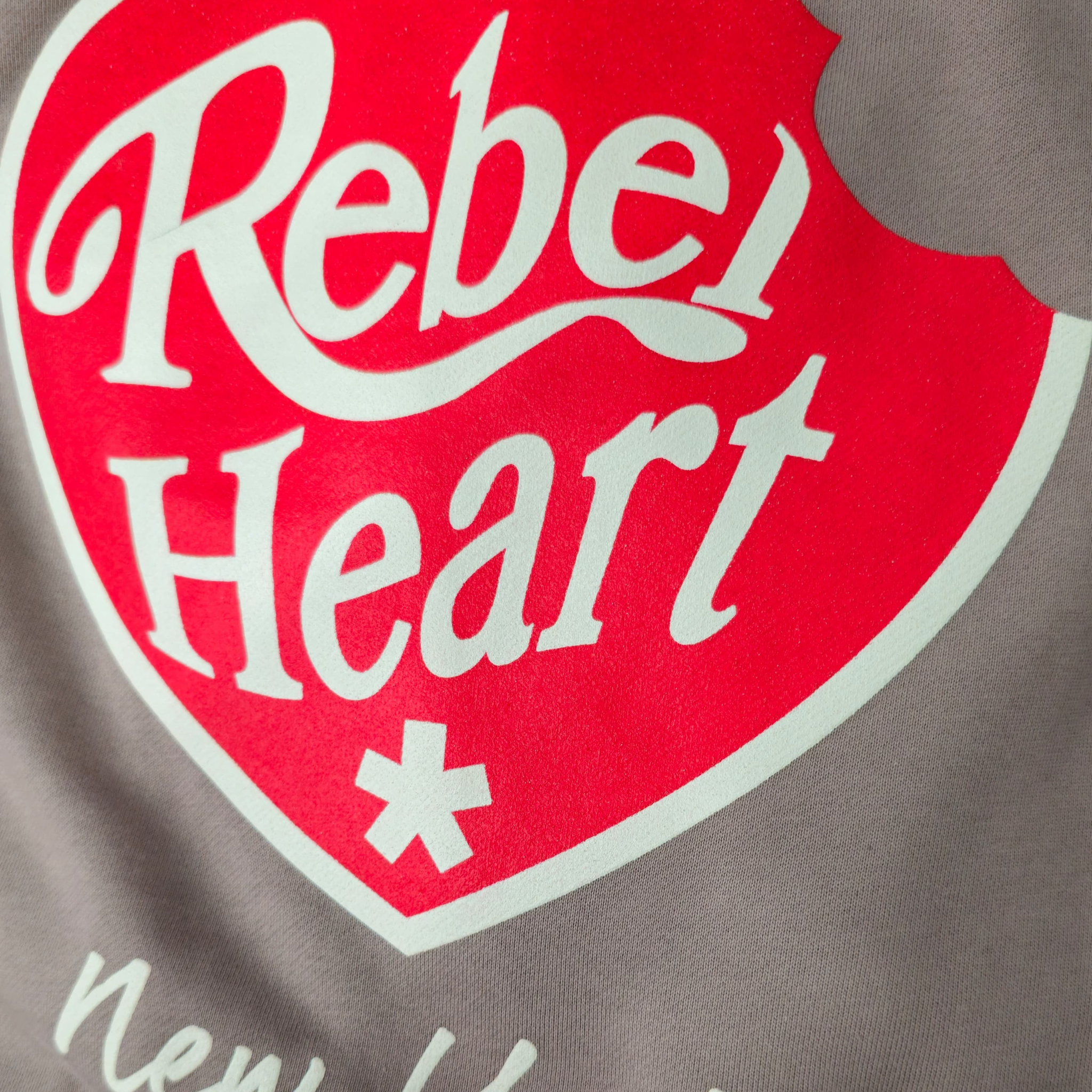 REBEL HEARTH HOODIE BEIGE - COMME DES FUCKDOWN