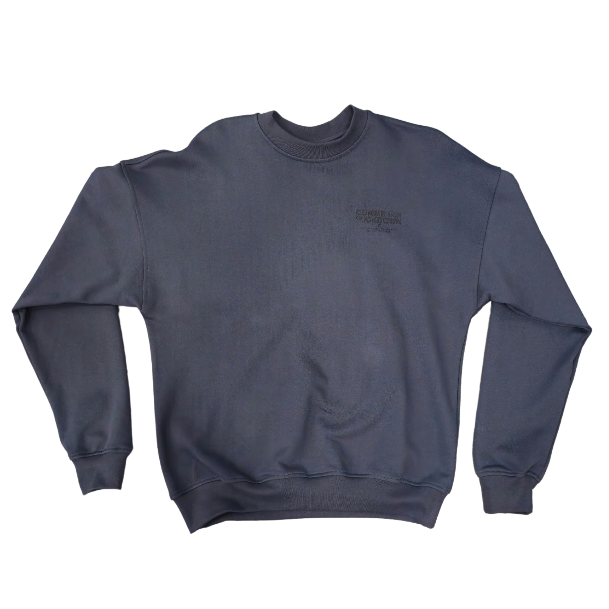 BASIC CREWNECK SWEATSHIRT NAVY - COMME DES FUCKDOWN