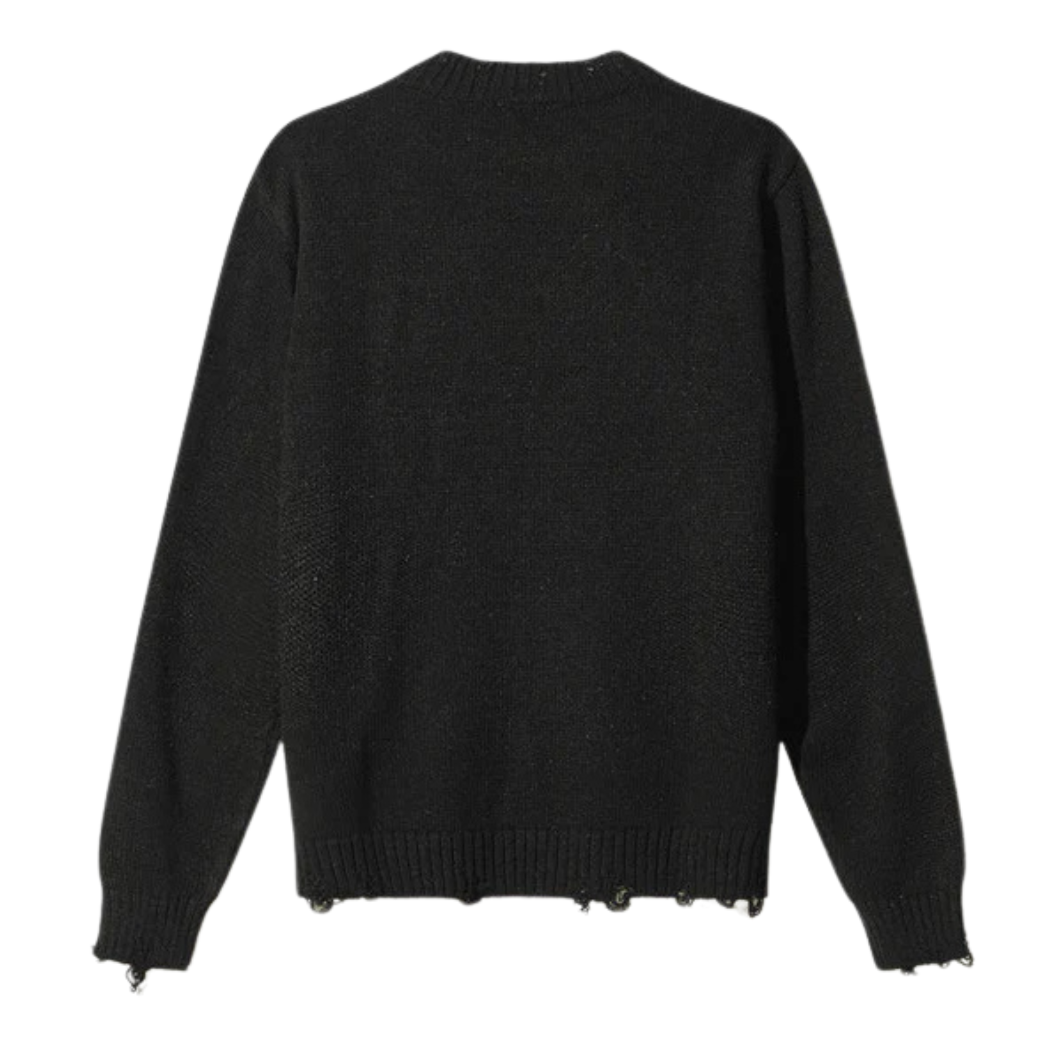 RIPPED SWEATER BLACK - COMME DES FUCKDOWN