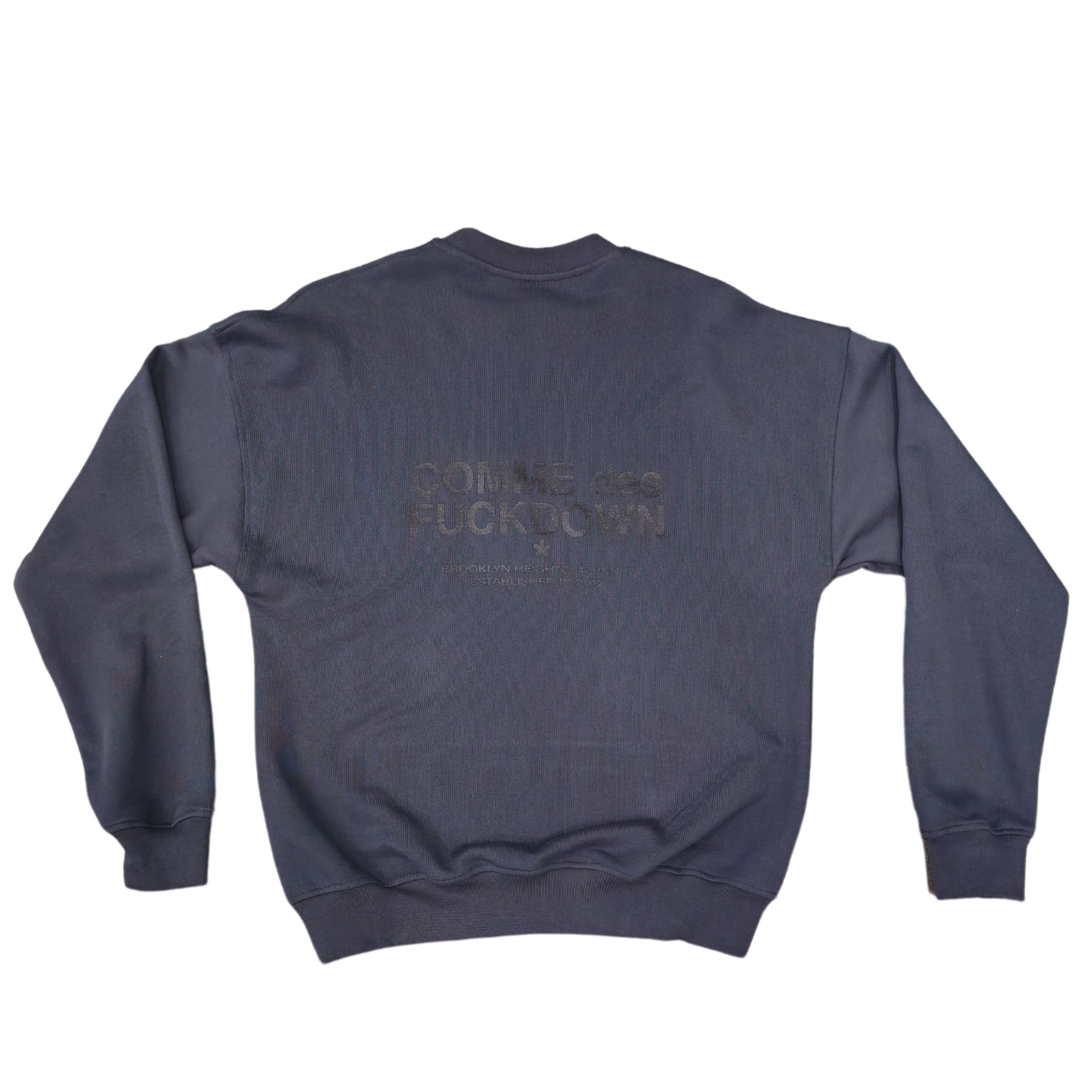 BASIC CREWNECK SWEATSHIRT NAVY - COMME DES FUCKDOWN