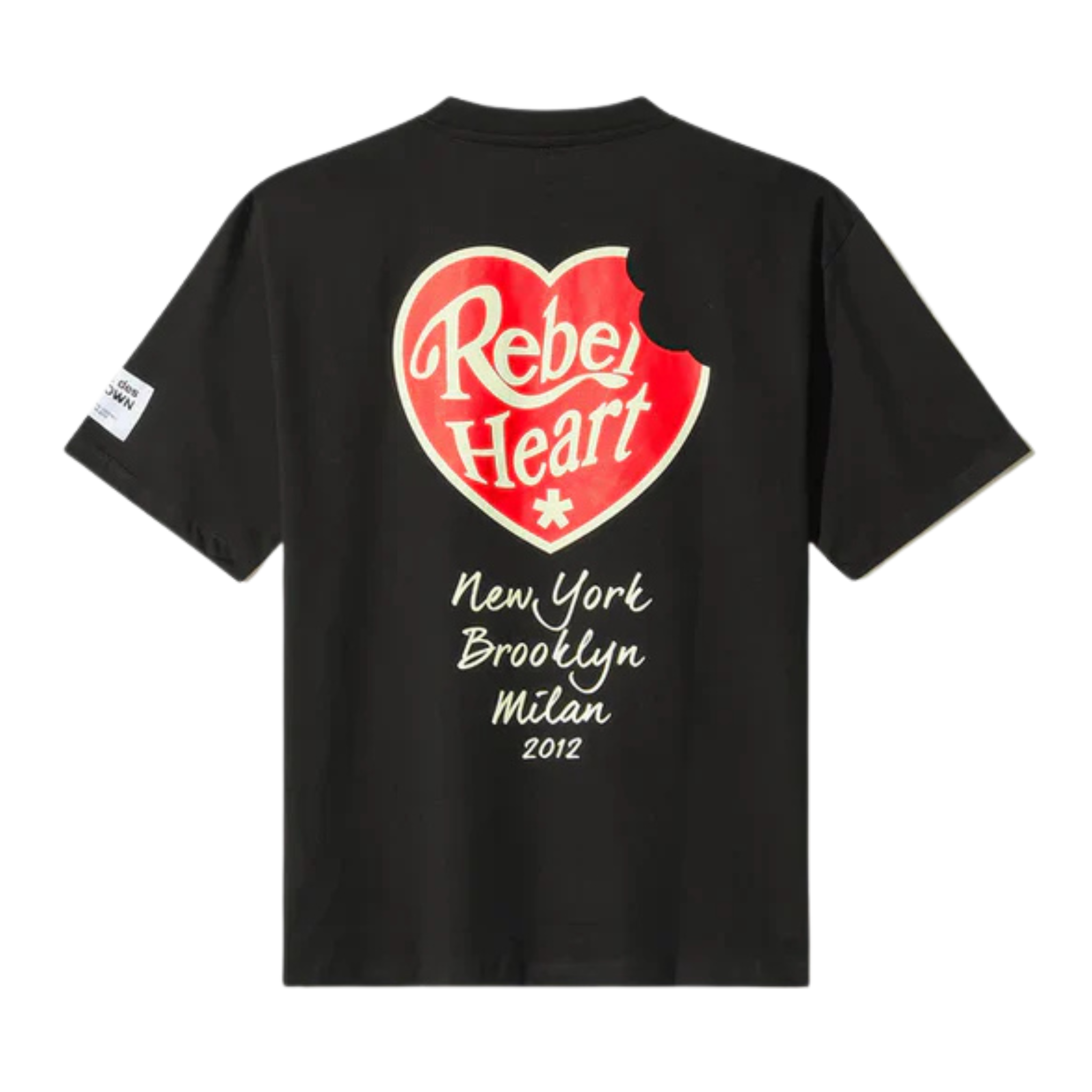 REBEL HEARTH TEE BLACK - COMME DES FUCKDOWN