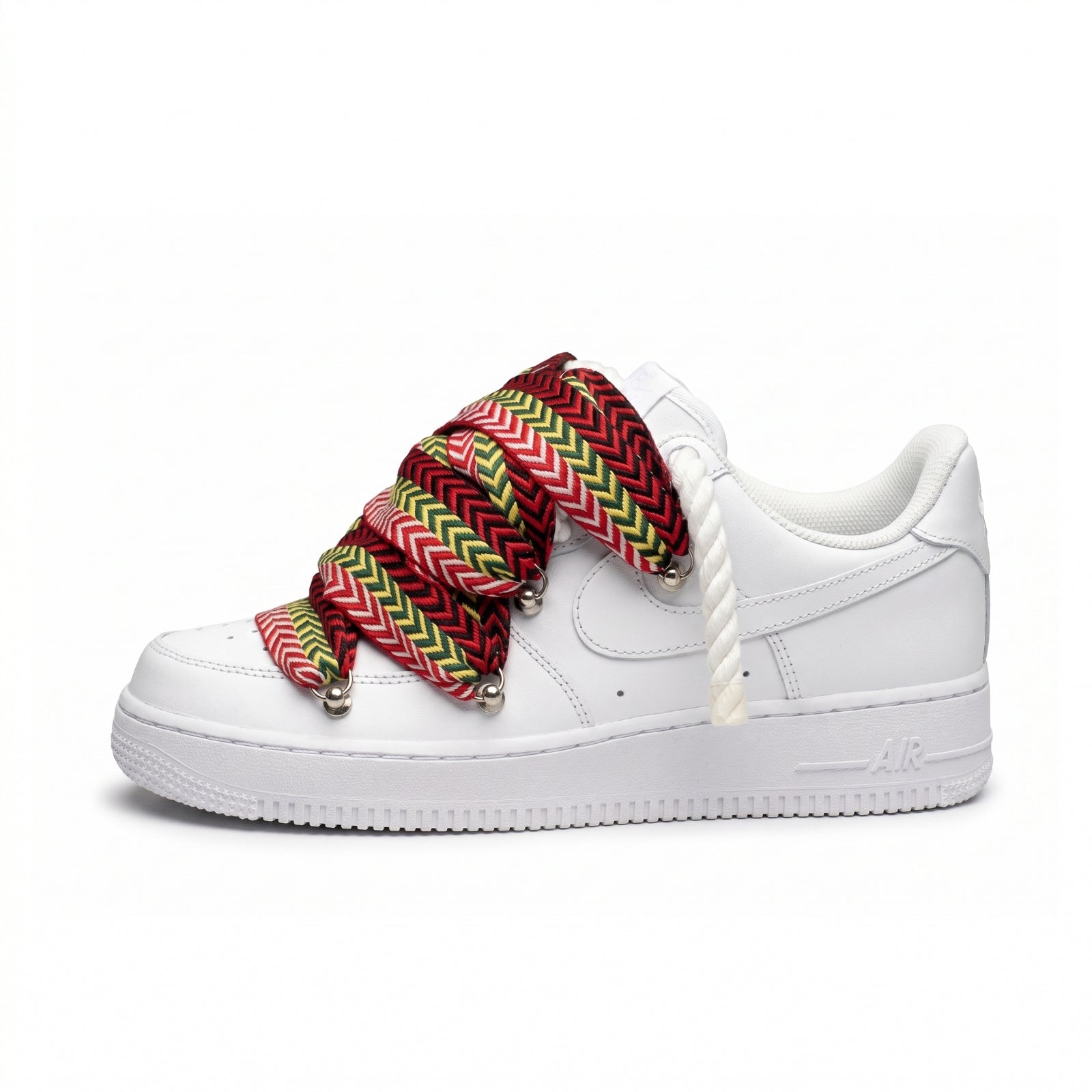 Air Force 1 Custom "Rope Laces Lanvin" Red