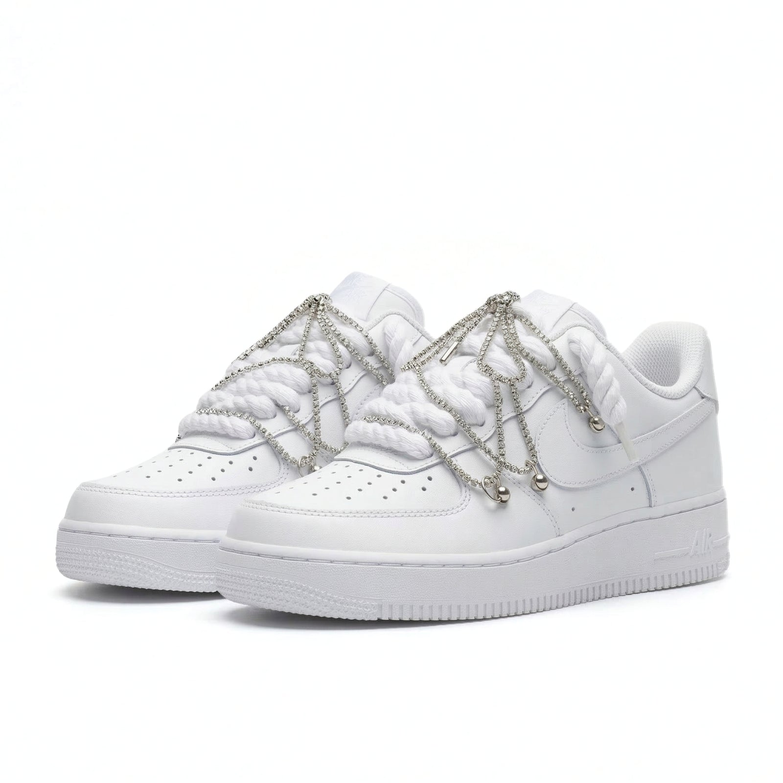 Nike Air Force Rope Laces Swarovski Cristal