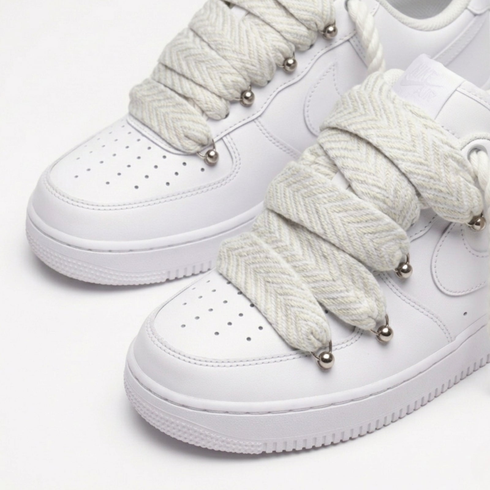 Air Force 1 Custom "Rope Laces Lanvin" White