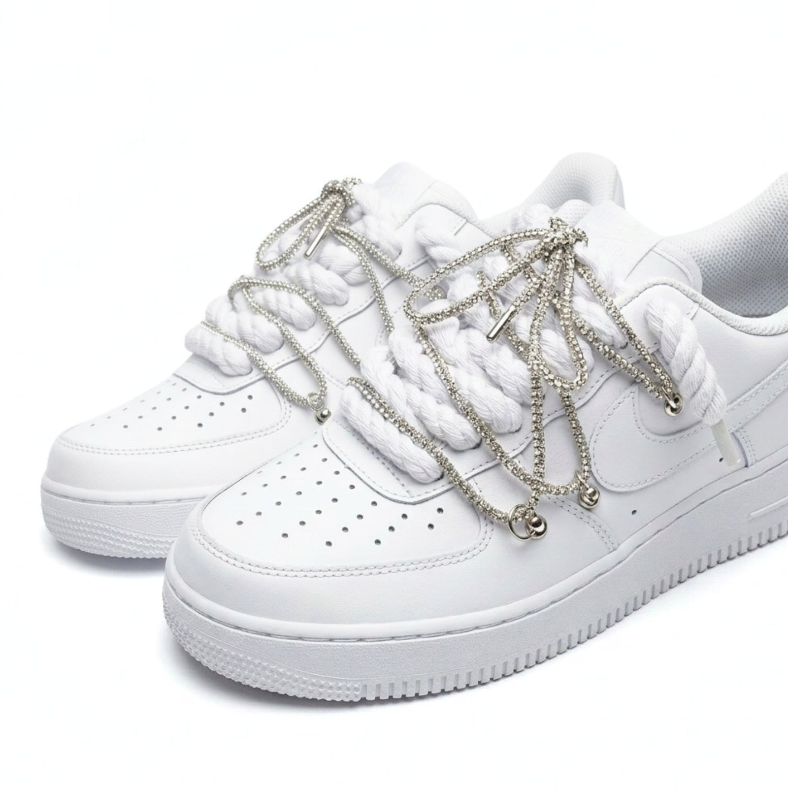 Nike Air Force Rope Laces Swarovski Cristal