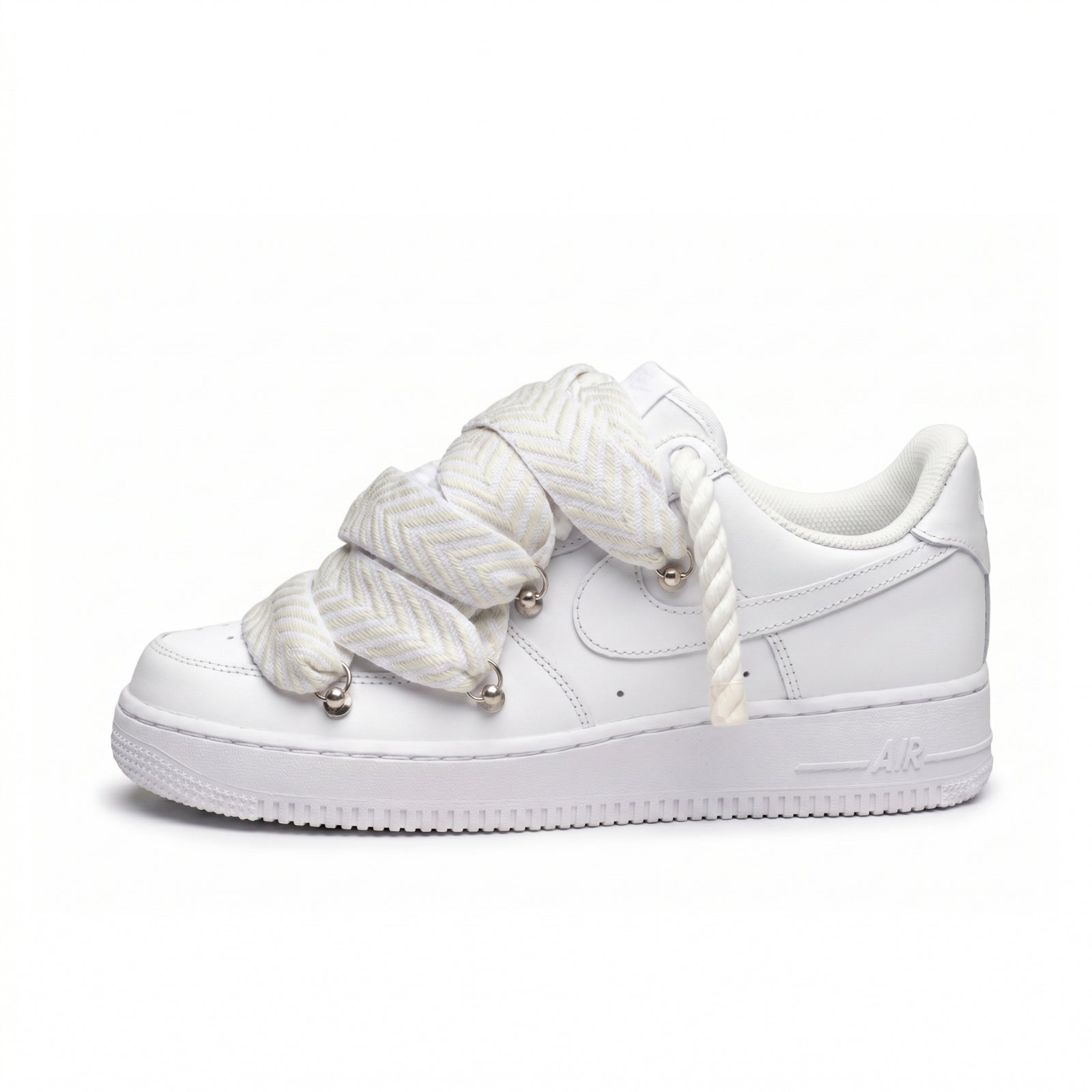 Air Force 1 Custom "Rope Laces Lanvin" White