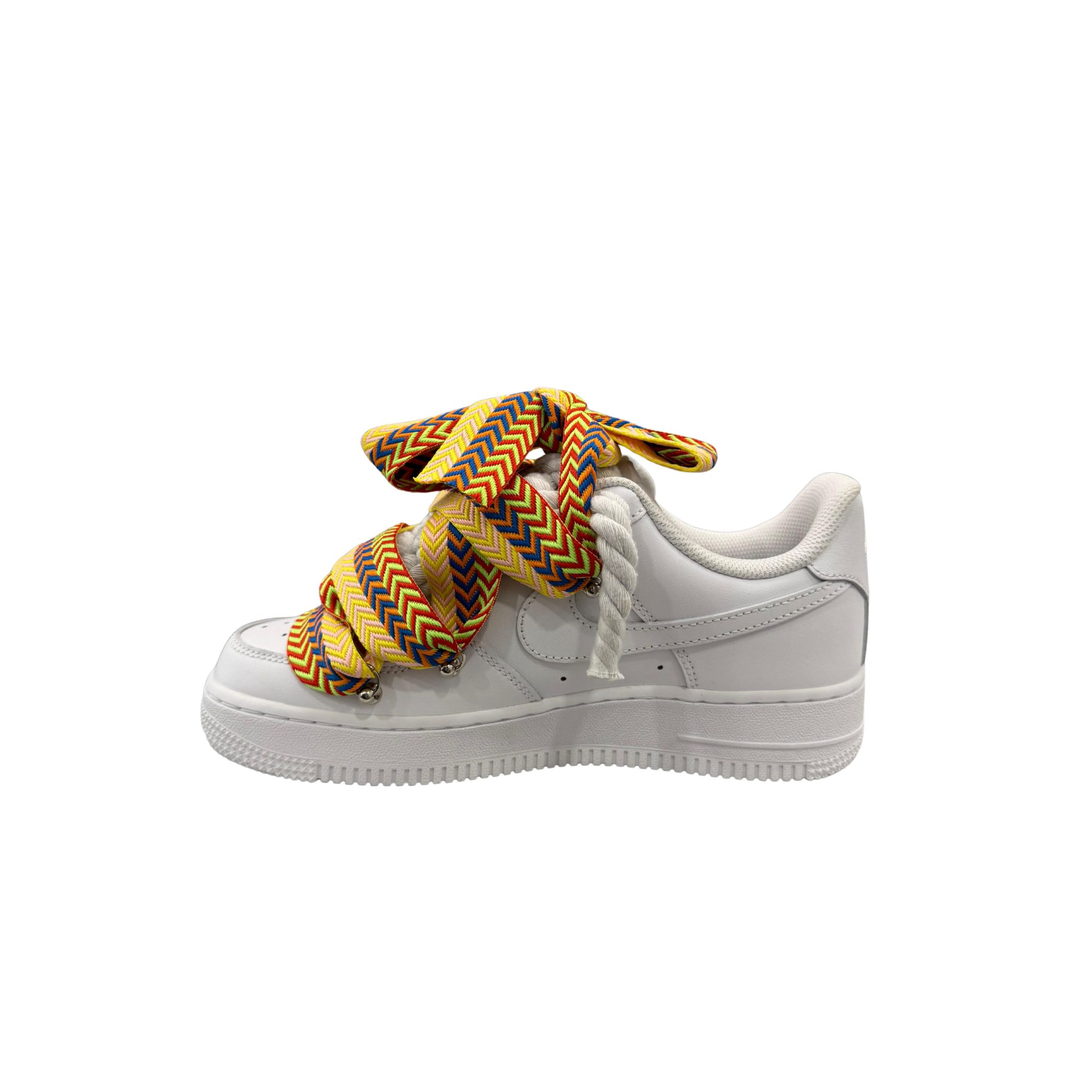 NIKE AIR FORCE 1 WHITE ROPE LACES LANV* YELLOW