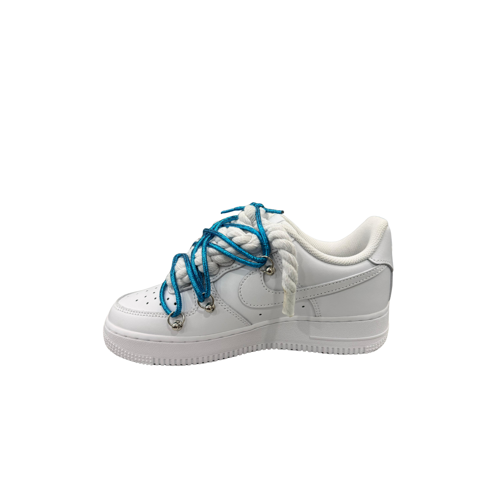 AIR FORCE 1 ROPE LACES WHITE MOD OF* BLU