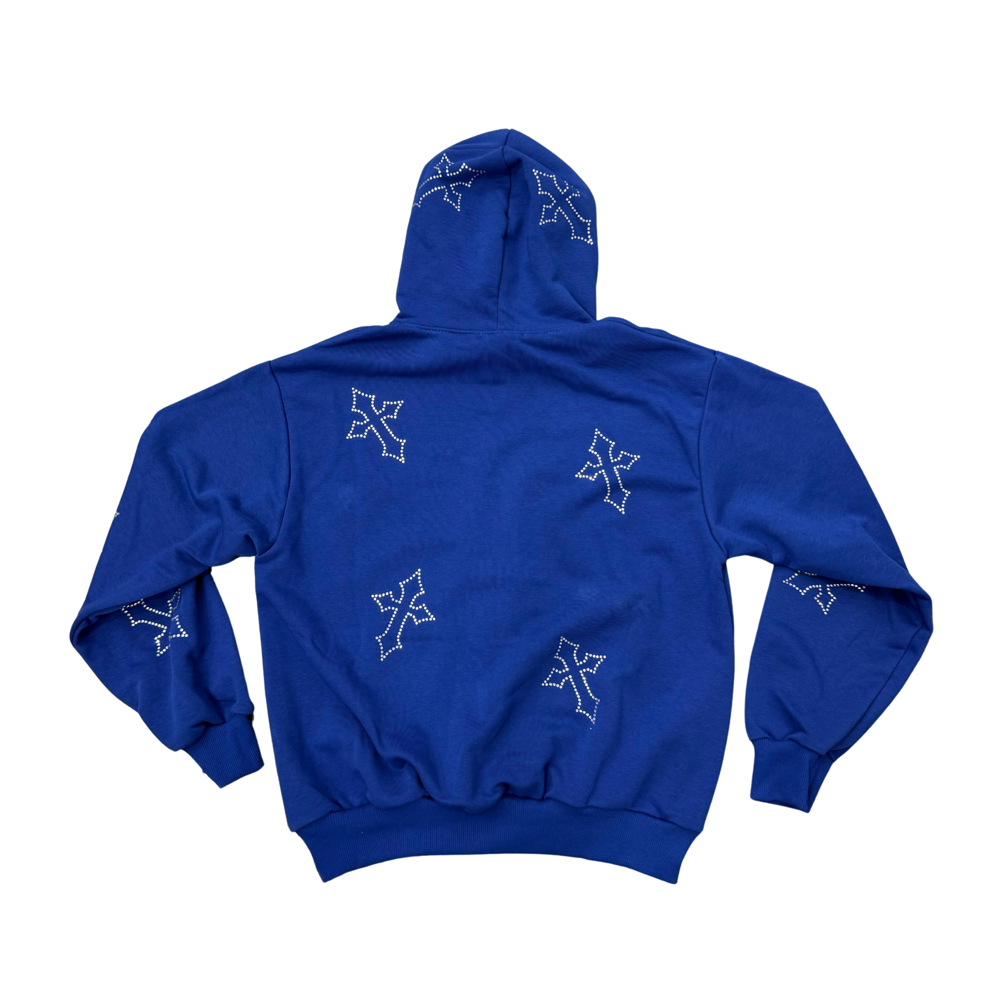 Crossed Blu Hoodie