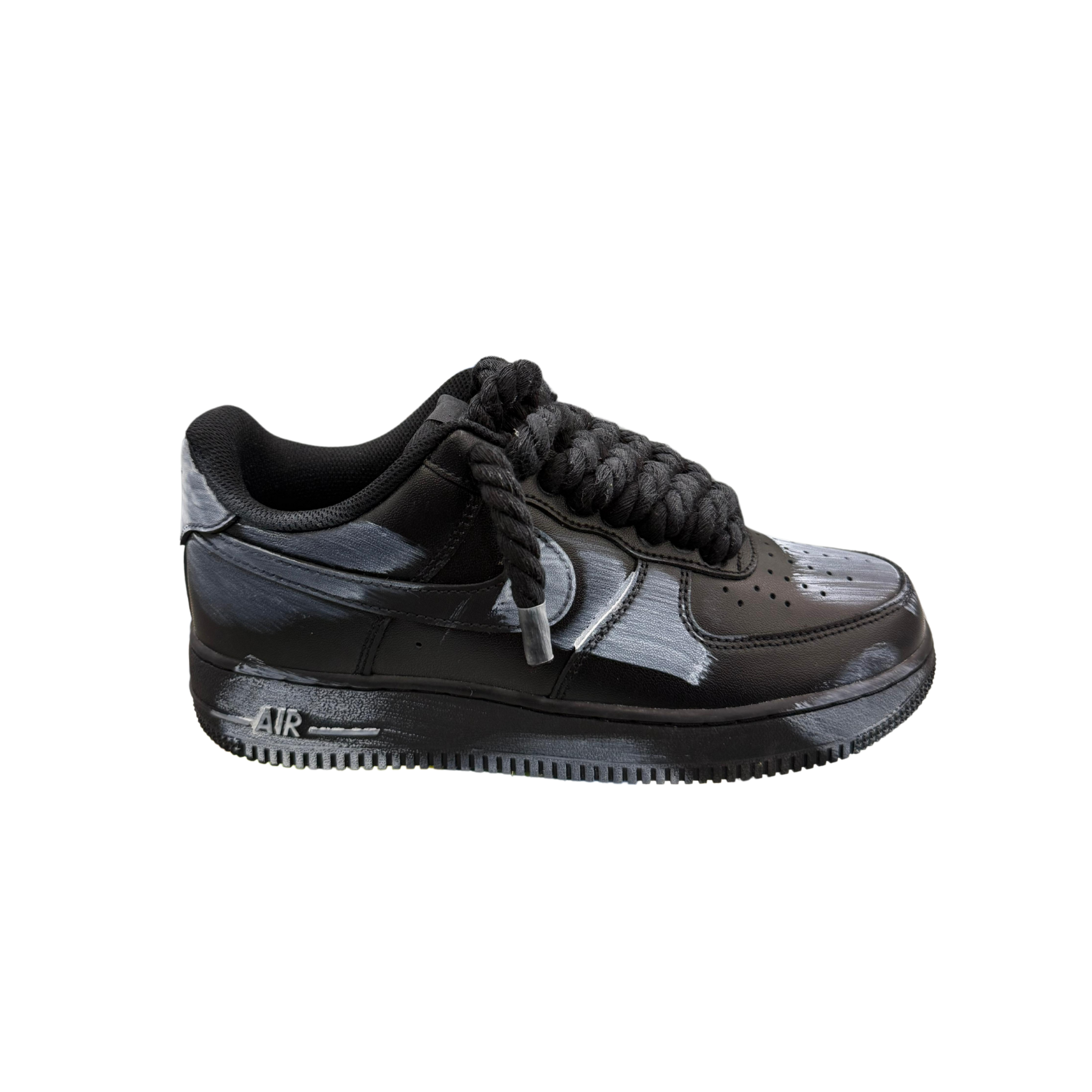 NIKE AIR FORCE 1 BLACK ROPE LACES LIMITED EDITION
