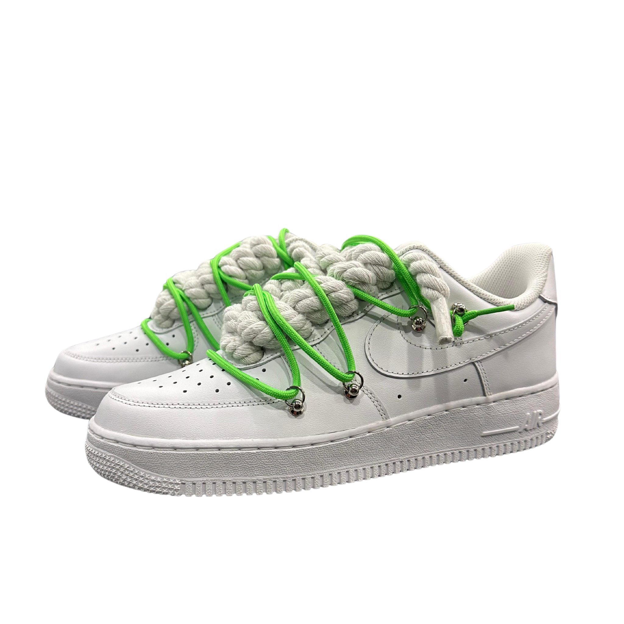 AIR FORCE 1 ROPE LACES WHITE MOD OF* VERDE
