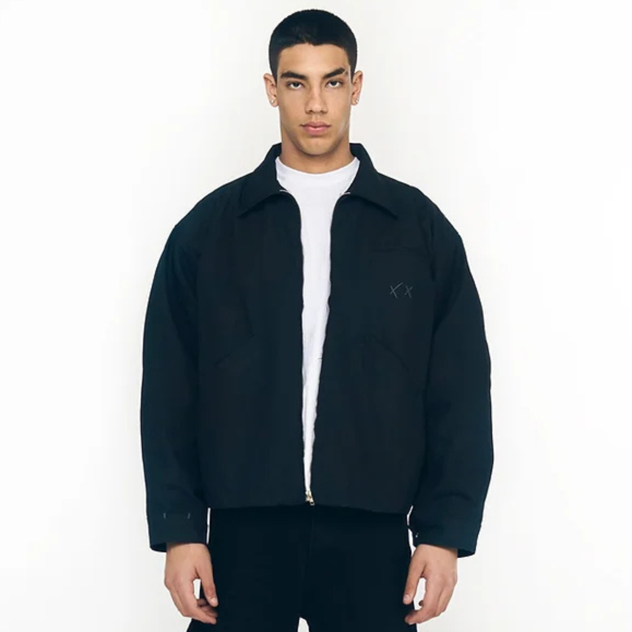 BLACK WORK JACKET - CROSSY STUDIOS