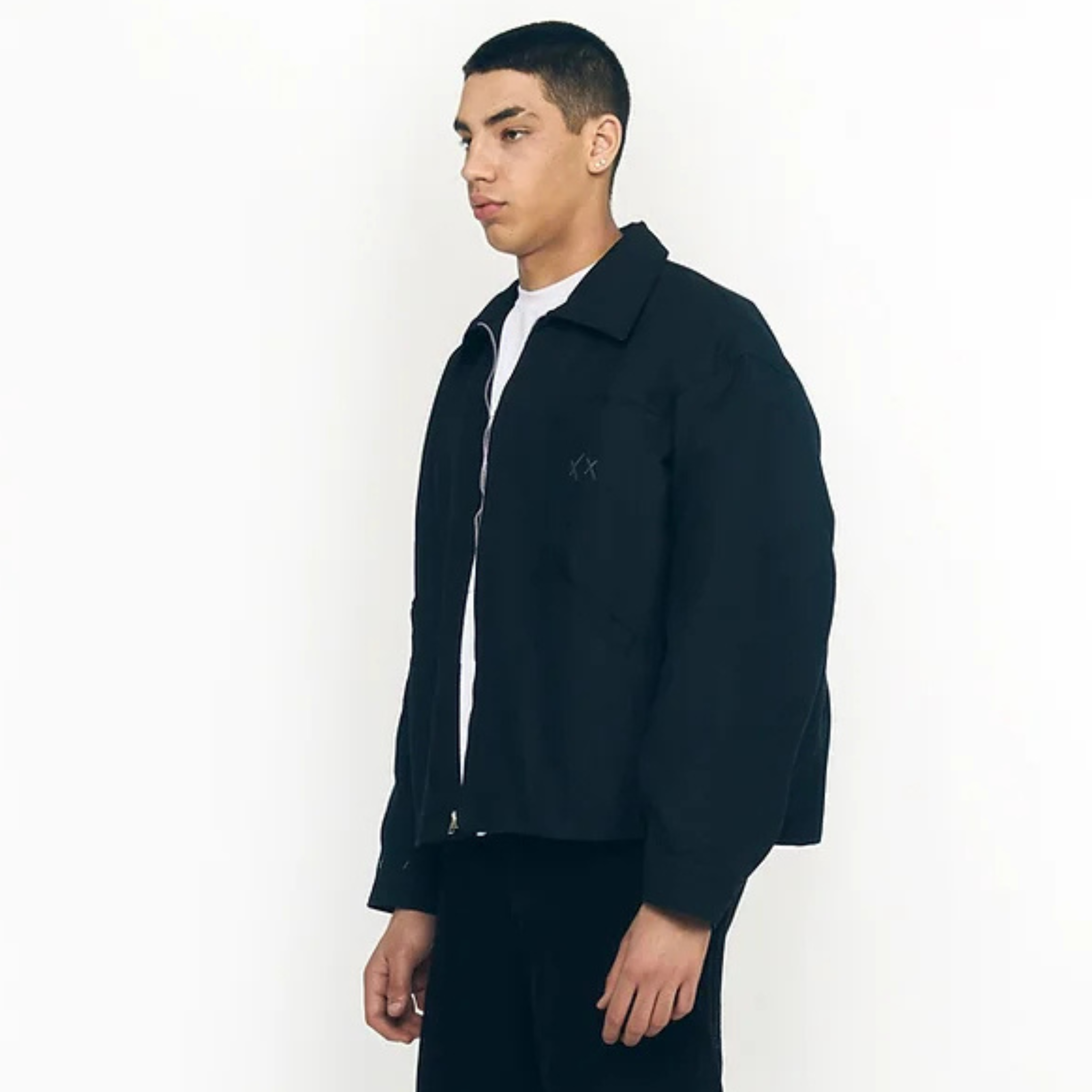 BLACK WORK JACKET - CROSSY STUDIOS