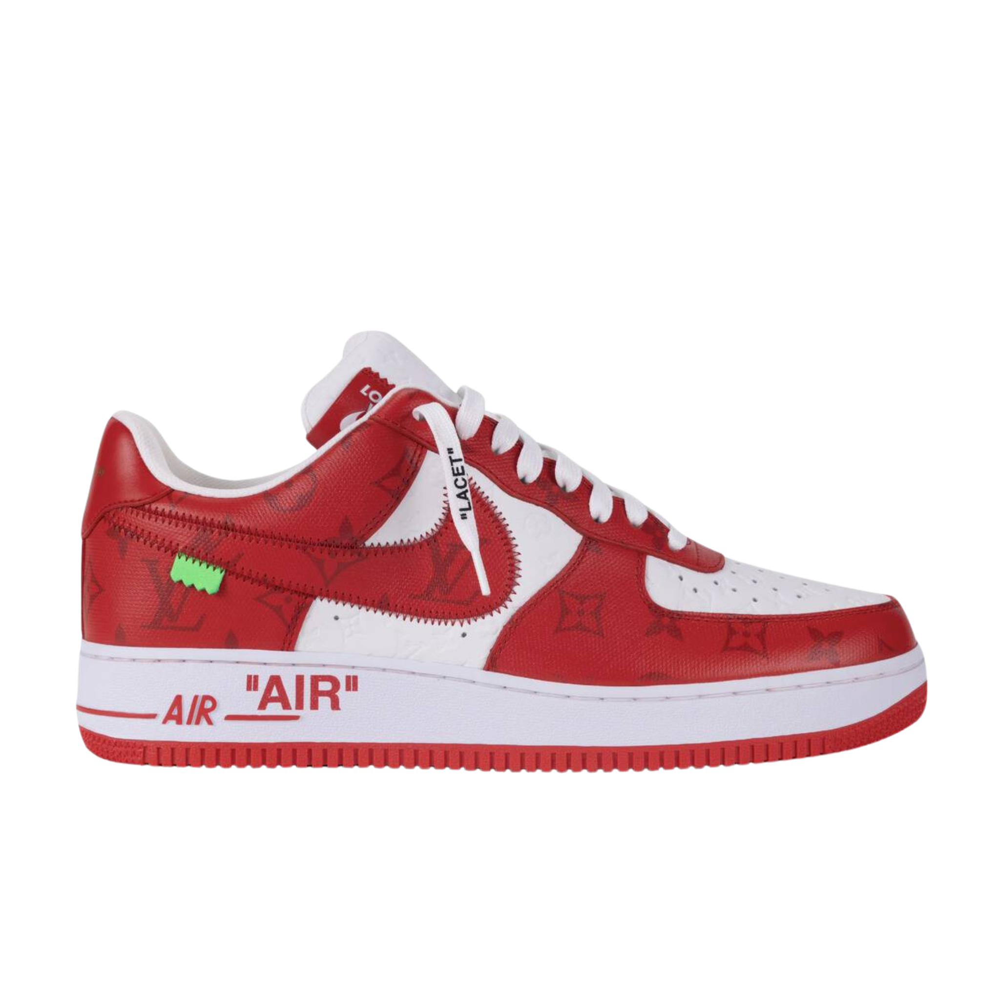 Louis Vuitton Nike Air Force 1 White Red
