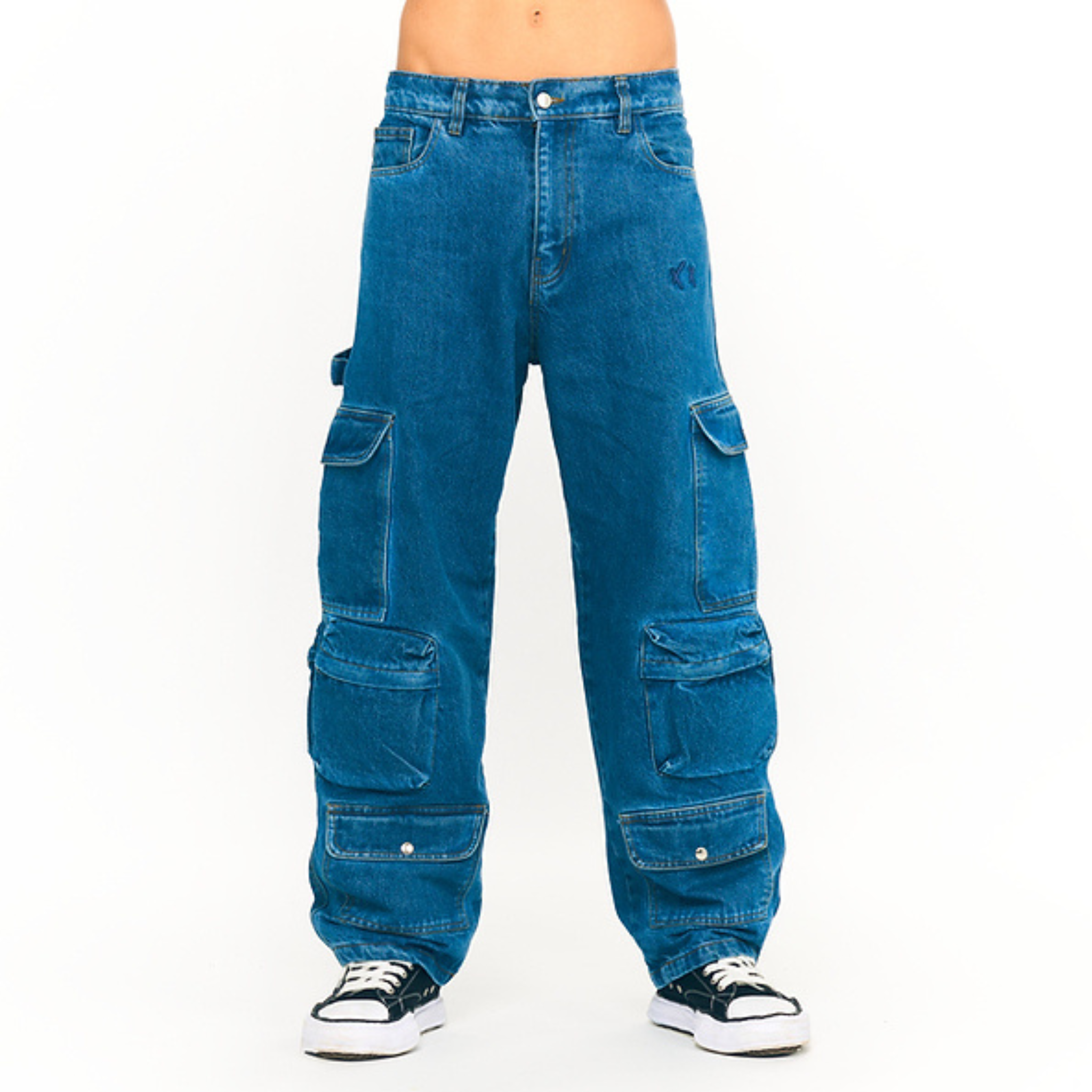 BLUE CARGO JEANS - CROSSY STUDIOS