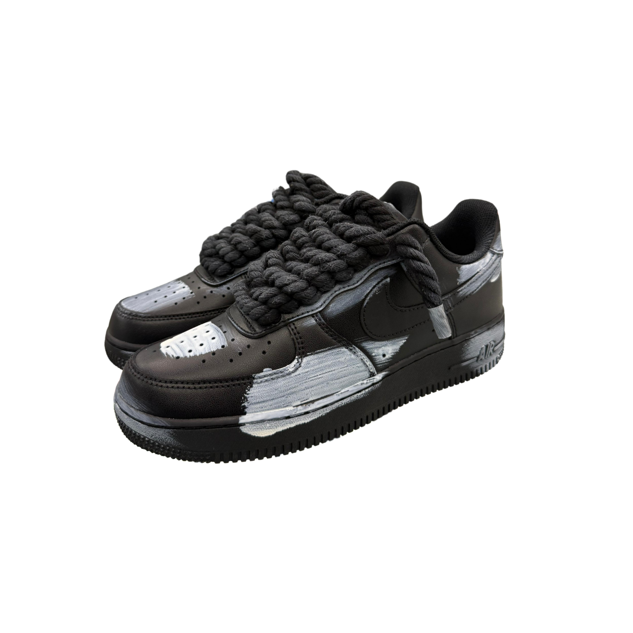 NIKE AIR FORCE 1 BLACK ROPE LACES LIMITED EDITION