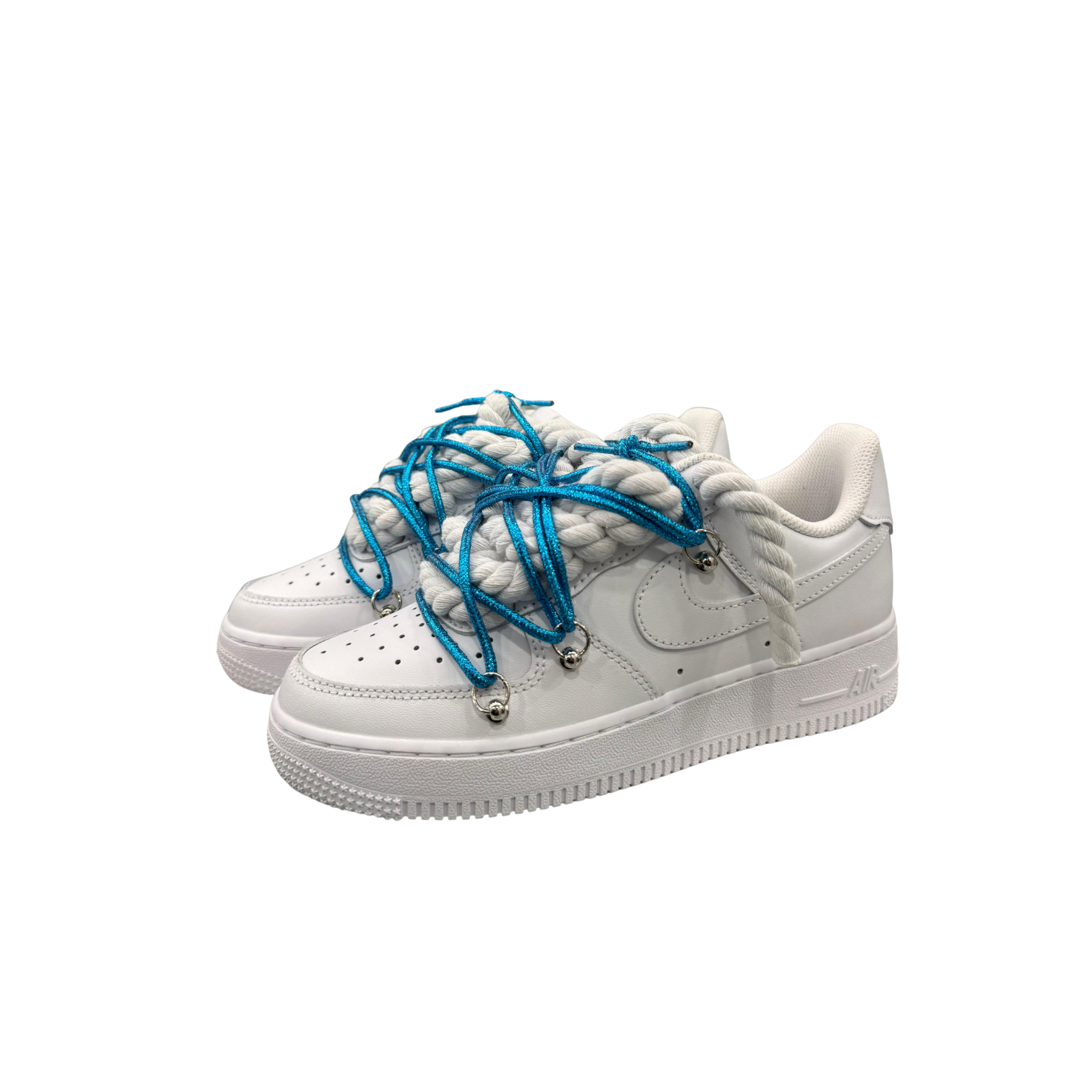 AIR FORCE 1 ROPE LACES WHITE MOD OF* BLU