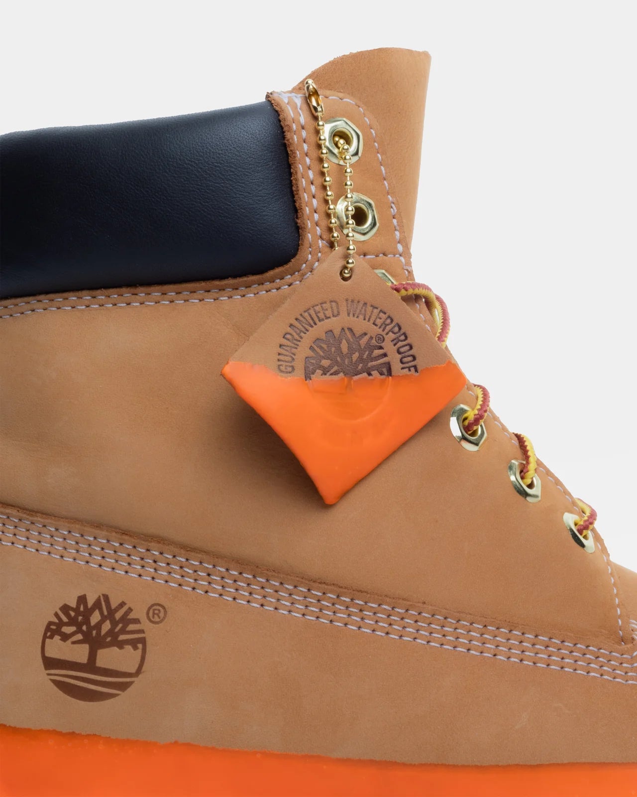 Timberland Premium Beige Orange Dye Sole