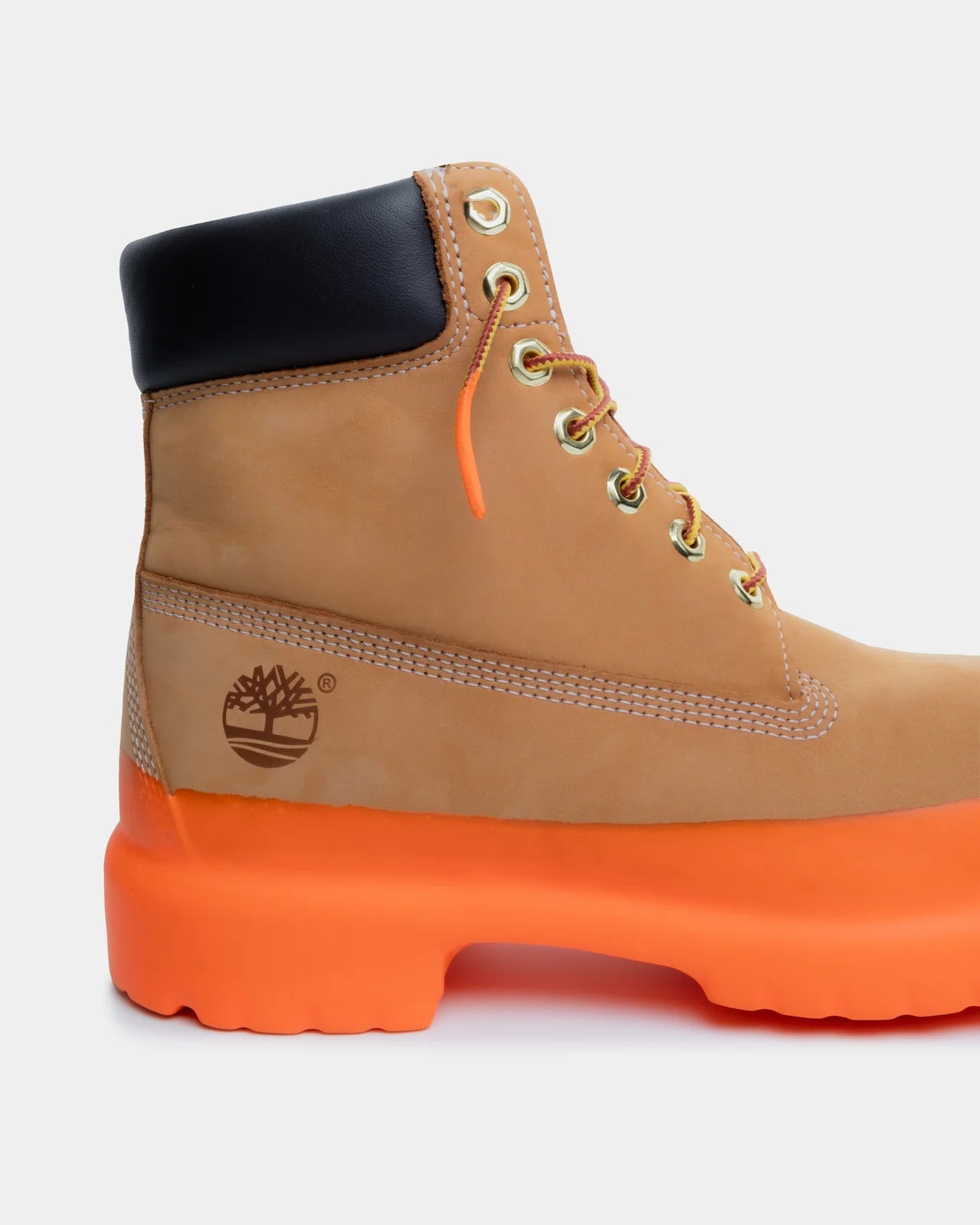 Timberland Premium Beige Orange Dye Sole