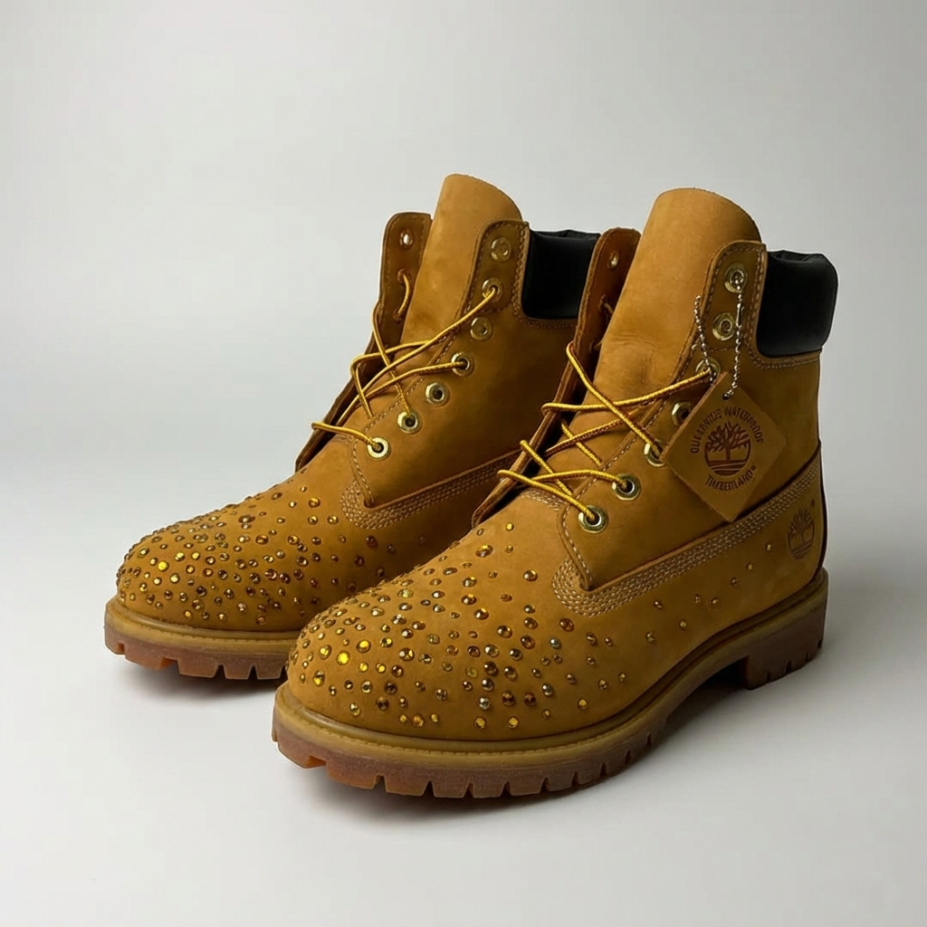 Timberland Premium Beige Pearls Custom