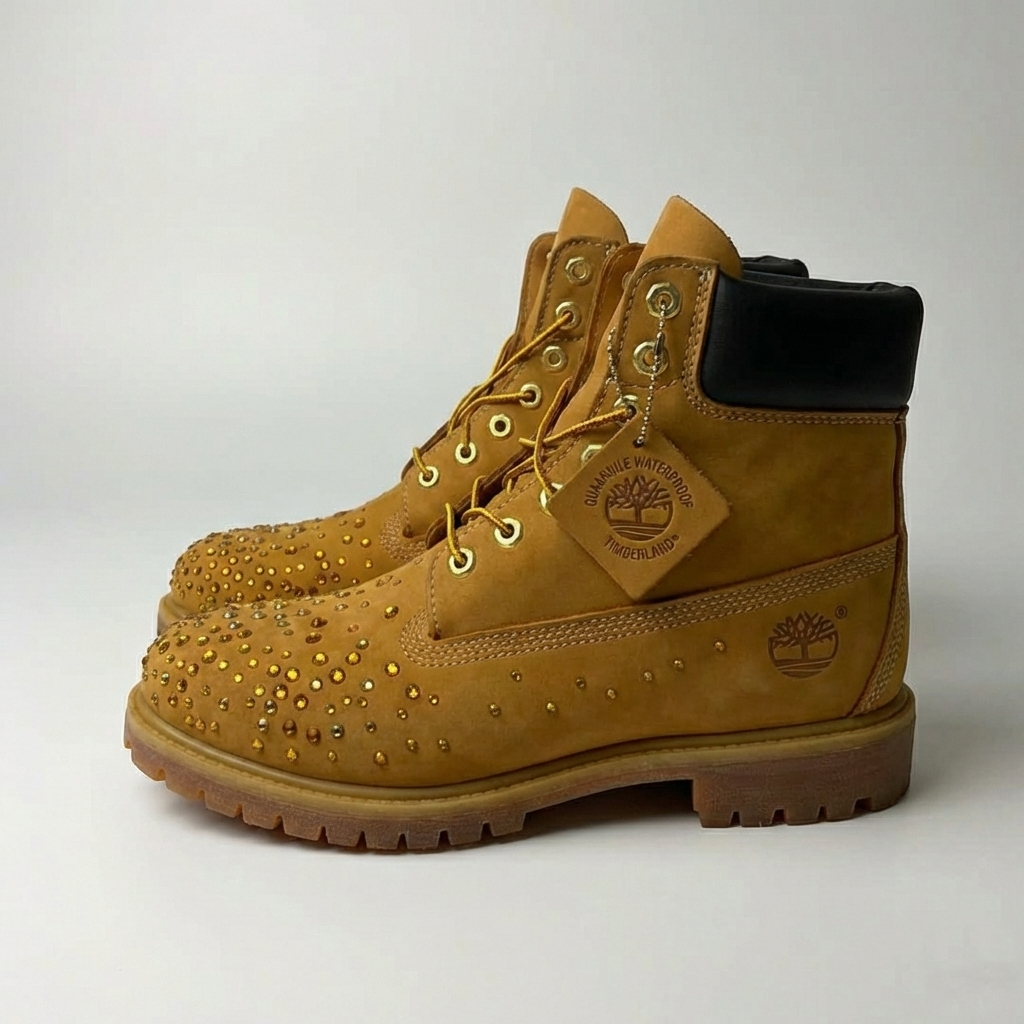 Timberland Premium Beige Pearls Custom