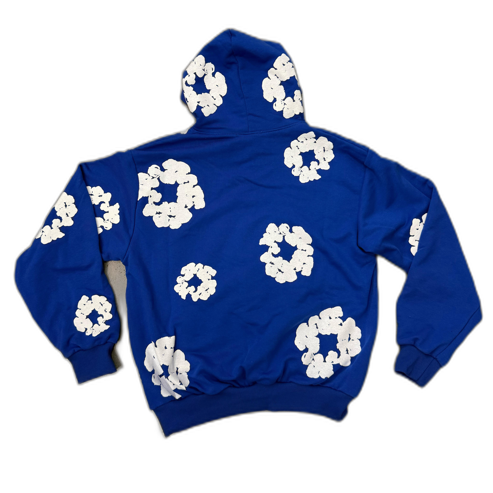 Blue Hoodie Mod. Deni* Tear*