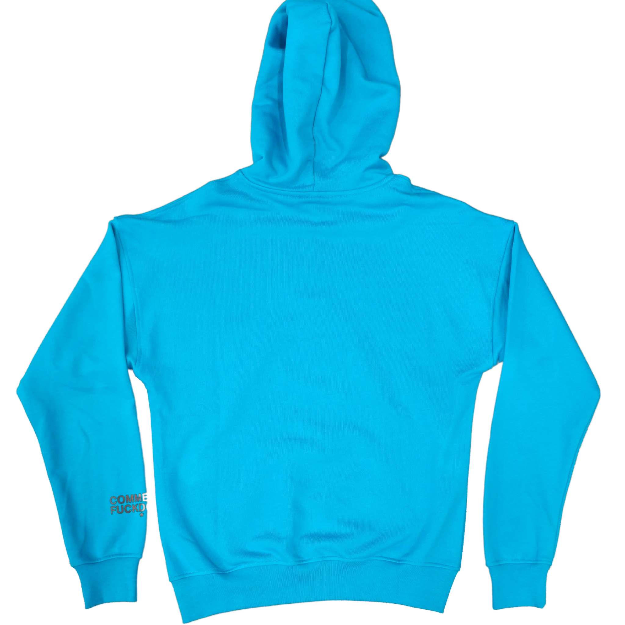 DOBERMAN REBEL HEARTH HOODIE CYAN - COMME DES FUCKDOWN