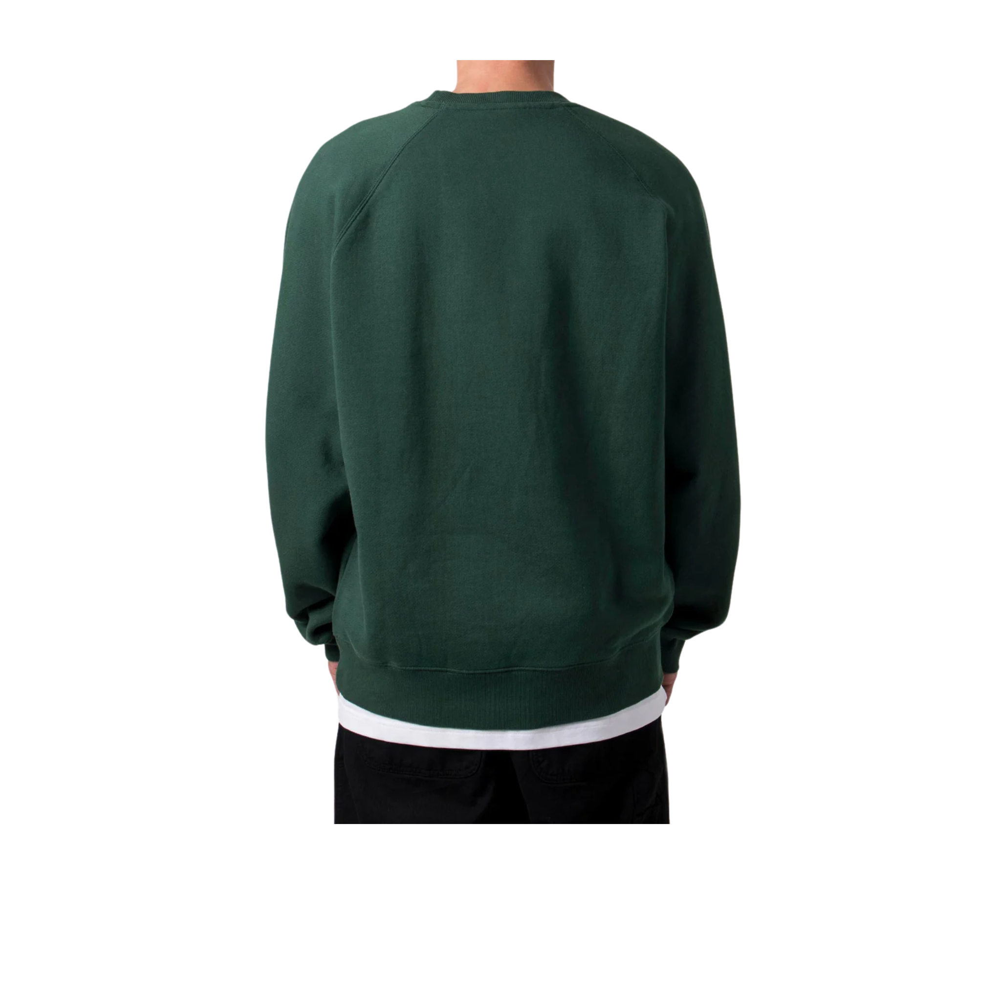 BUBBLE CREWNECK SWEAT GREEN  - CARHARTT WIP