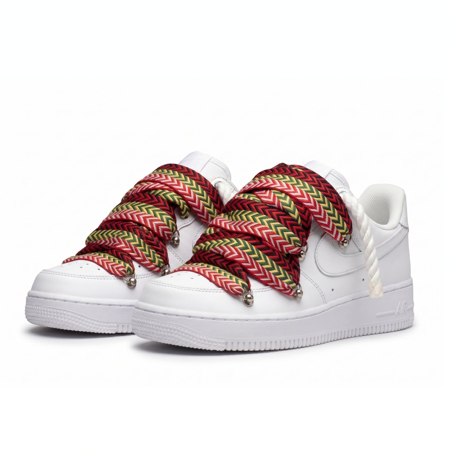 Air Force 1 Custom "Rope Laces Lanvin" Red
