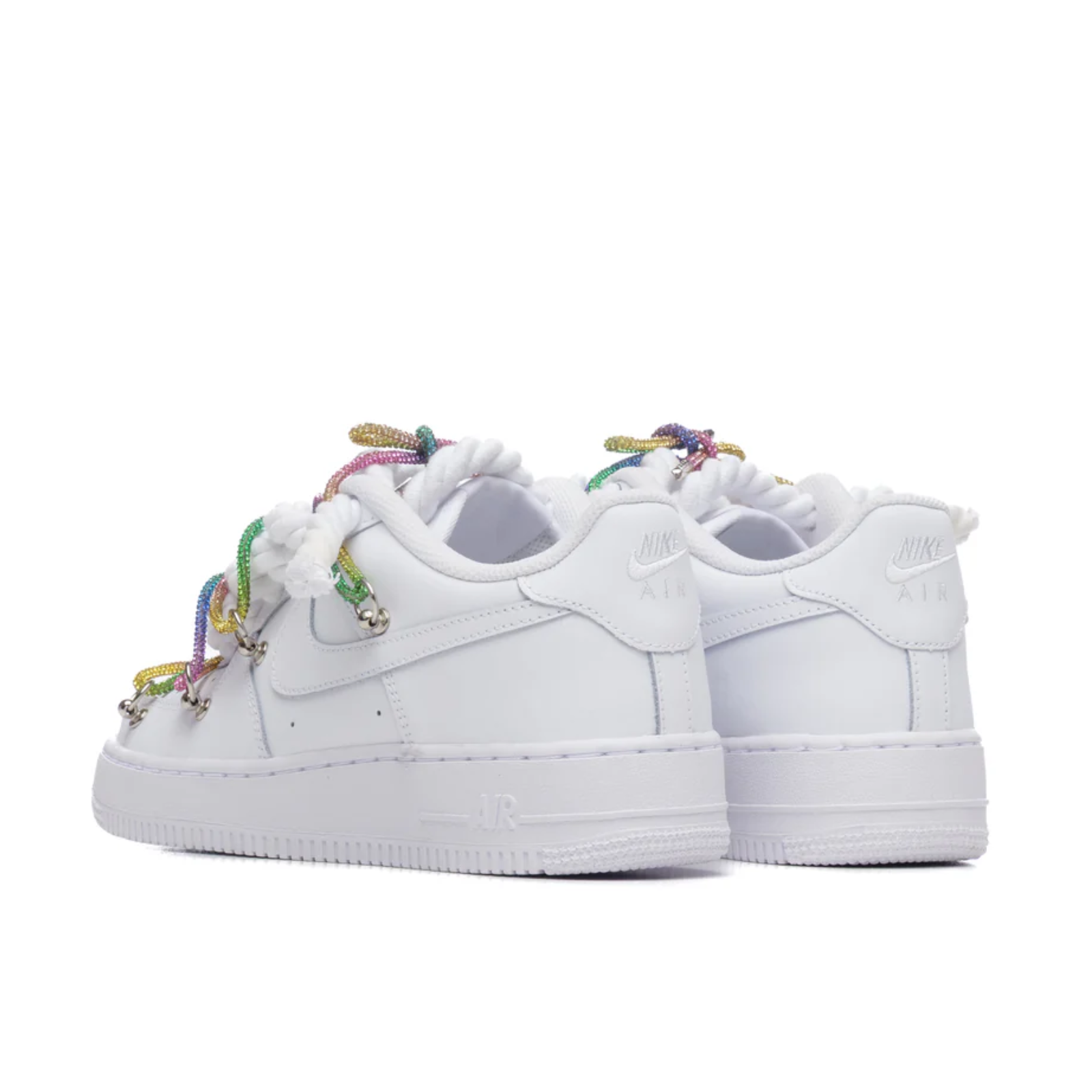 Air Force Rope Laces Swarovski Rainbow