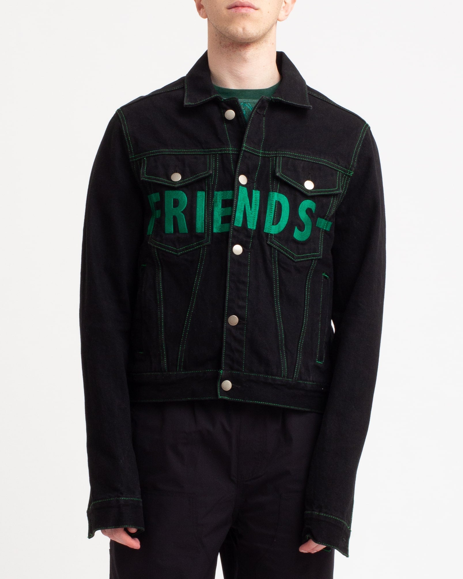 Vlone Denim Jacket Green