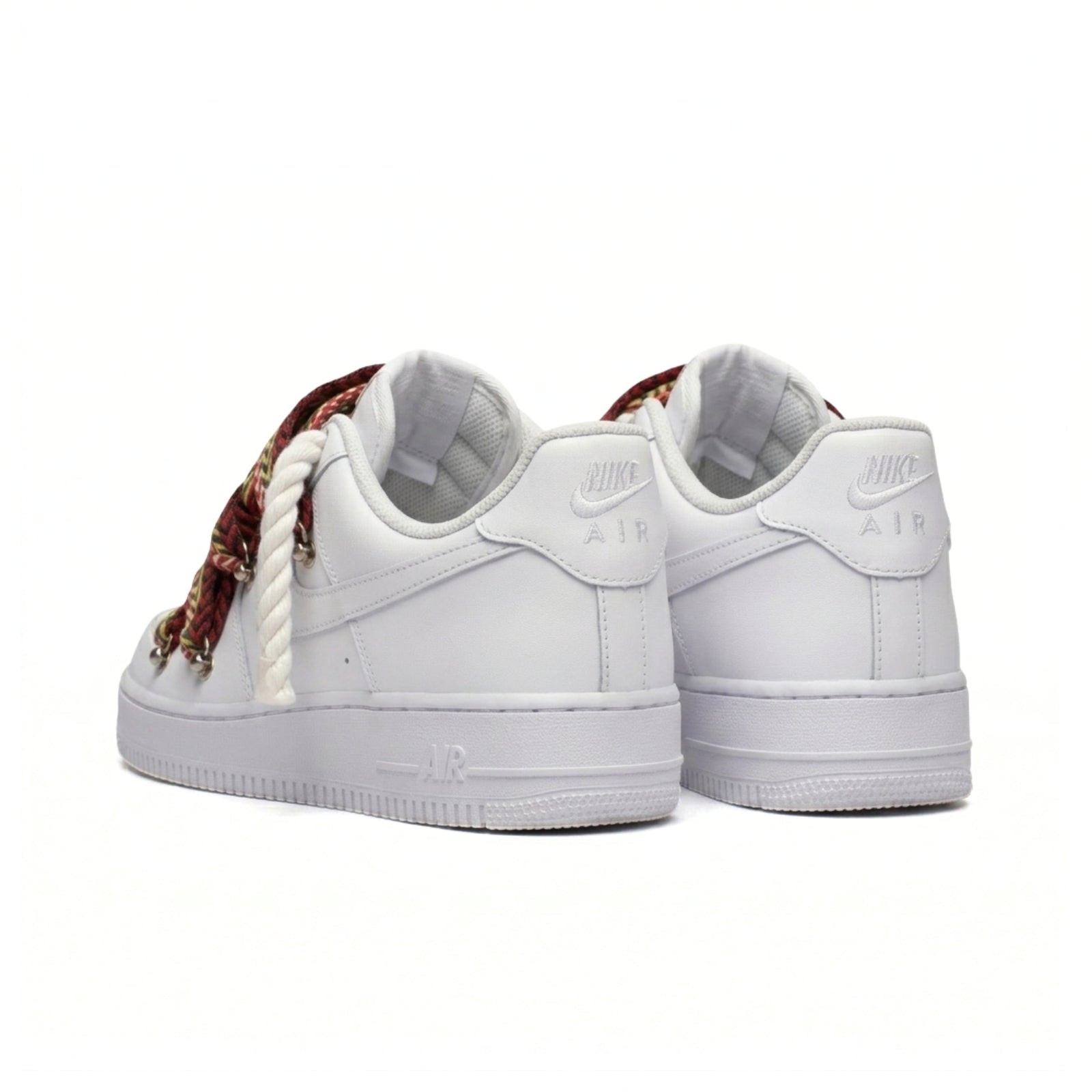 Air Force 1 Custom "Rope Laces Lanvin" Red