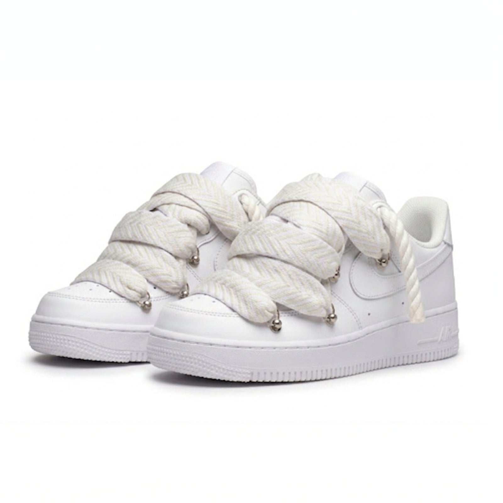 Air Force 1 Custom "Rope Laces Lanvin" White