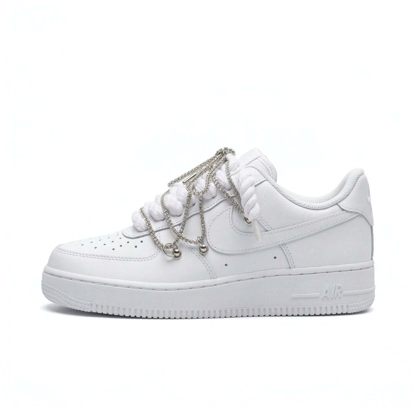 Nike Air Force Rope Laces Swarovski Cristal