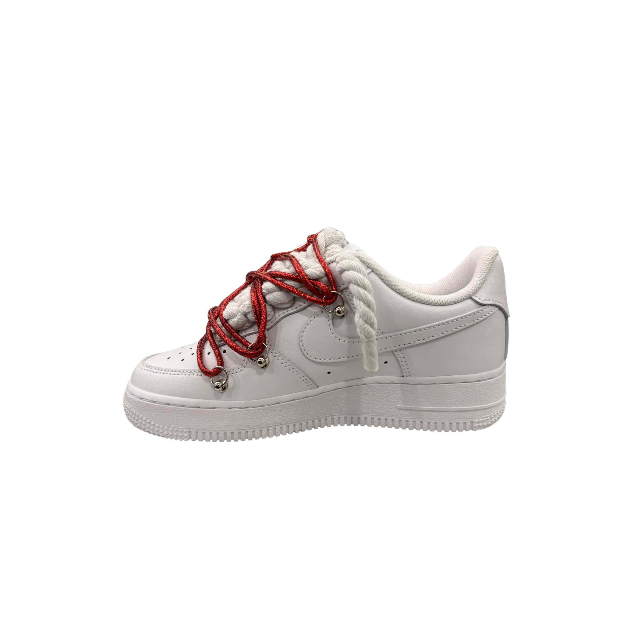 AIR FORCE 1 ROPE LACES WHITE MOD OF* Red