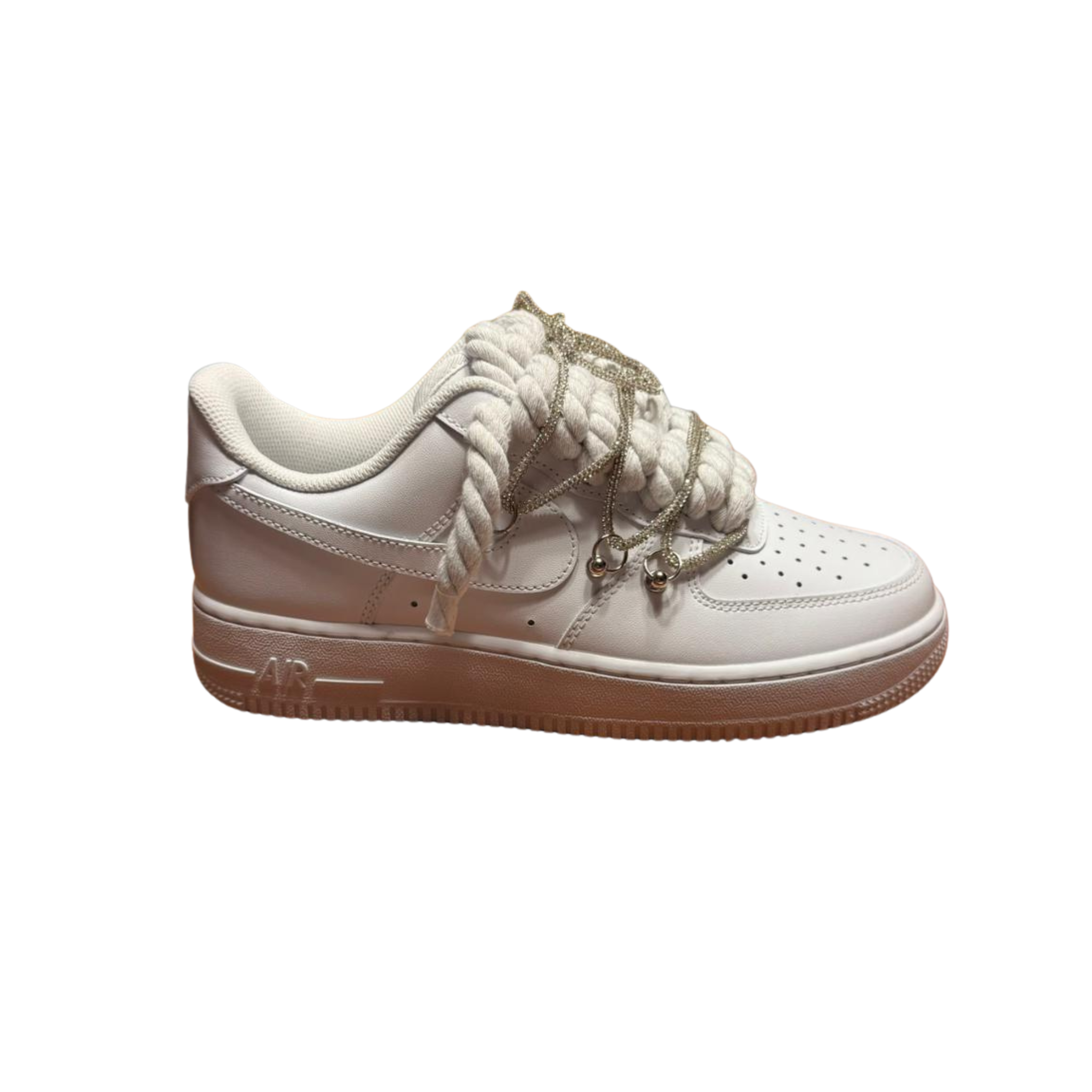 AIR FORCE 1 ROPE LACES WHITE MOD OF* Silver