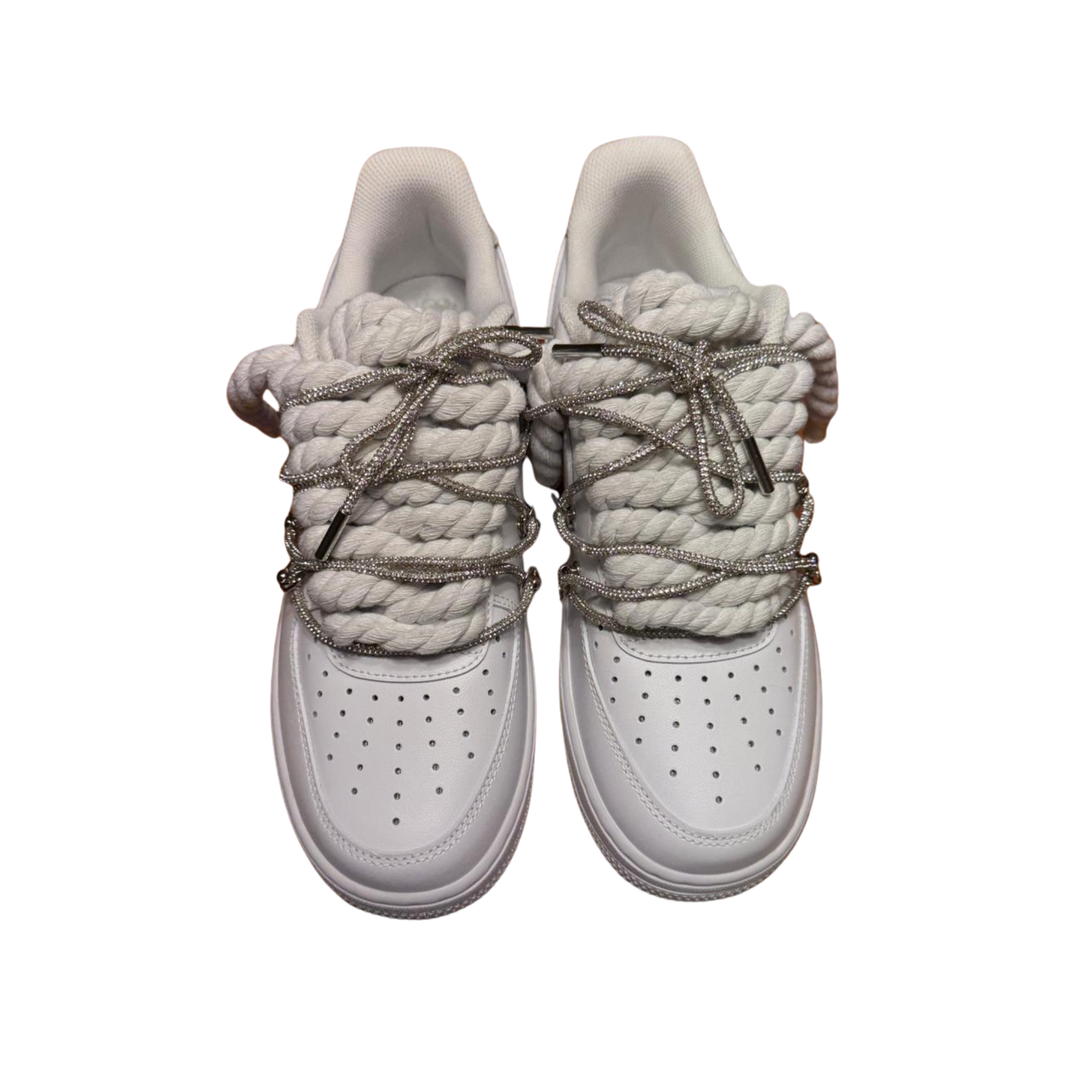 AIR FORCE 1 ROPE LACES WHITE MOD OF* Silver