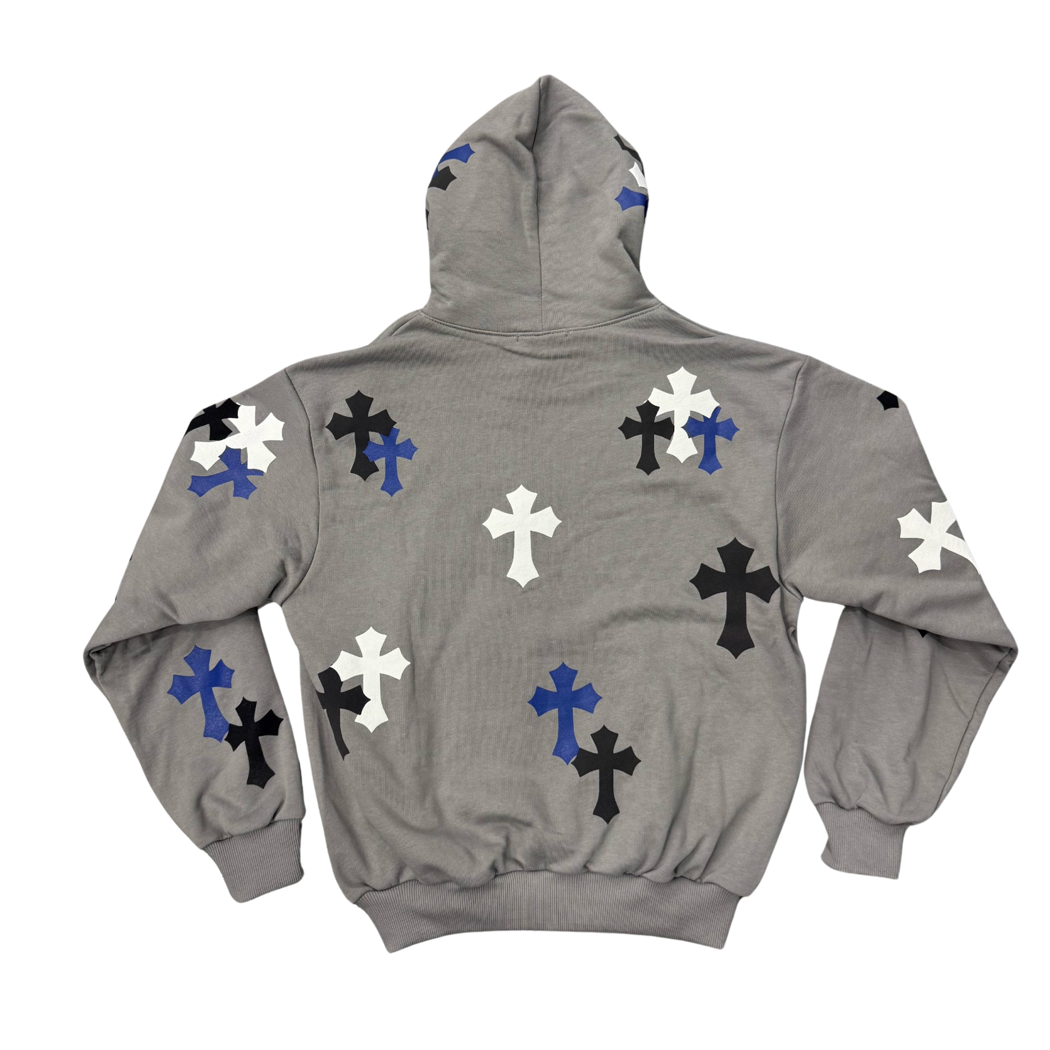 Grey Cross Hoodie