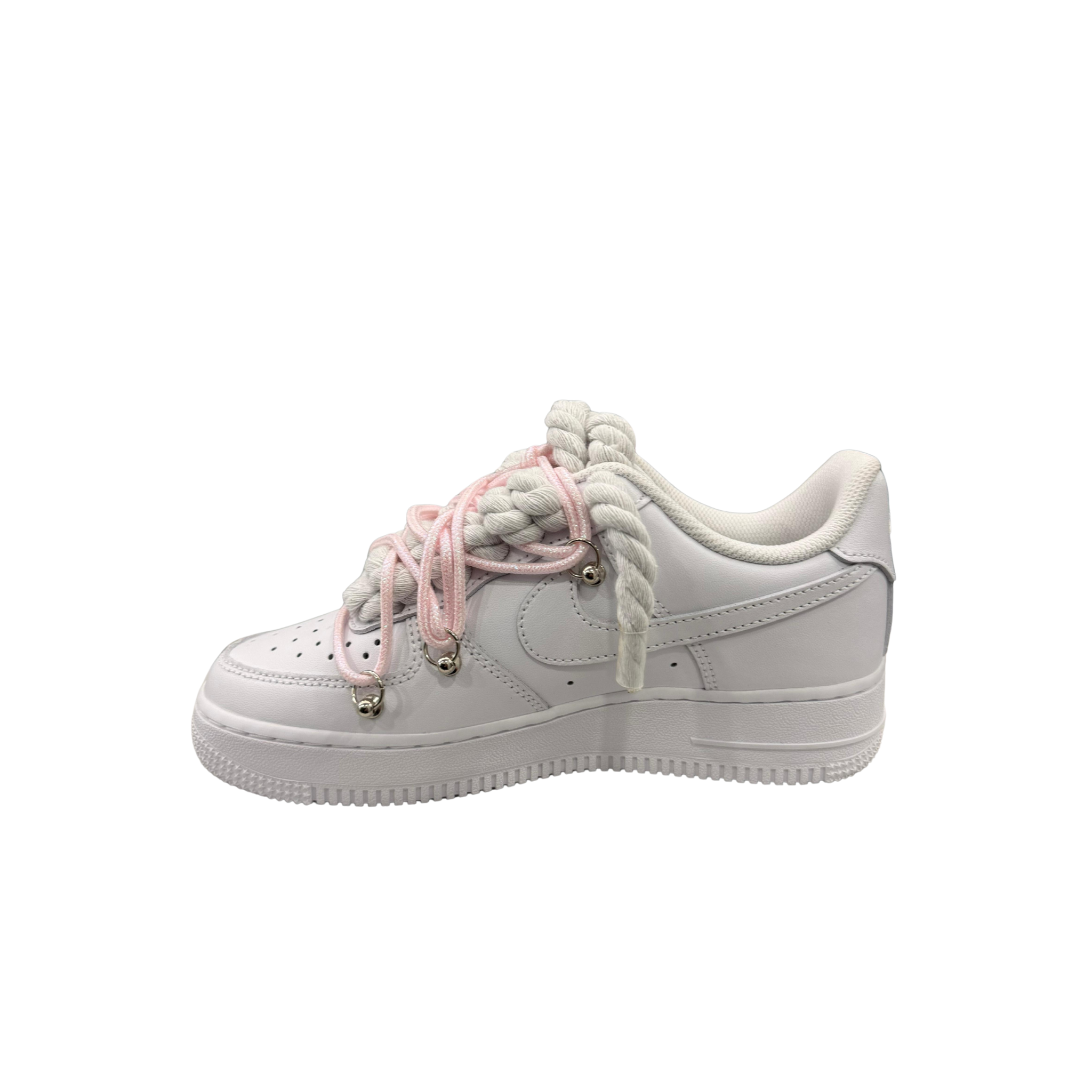AIR FORCE 1 ROPE LACES WHITE MOD OF* PINK