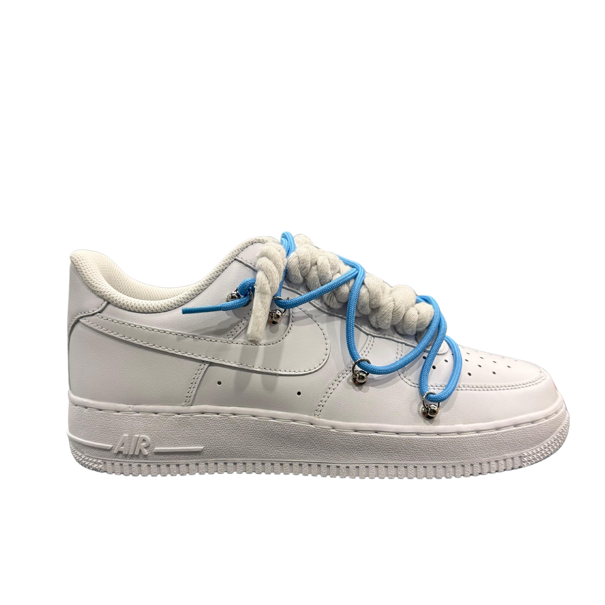 AIR FORCE 1 ROPE LACES WHITE MOD OF* BLU