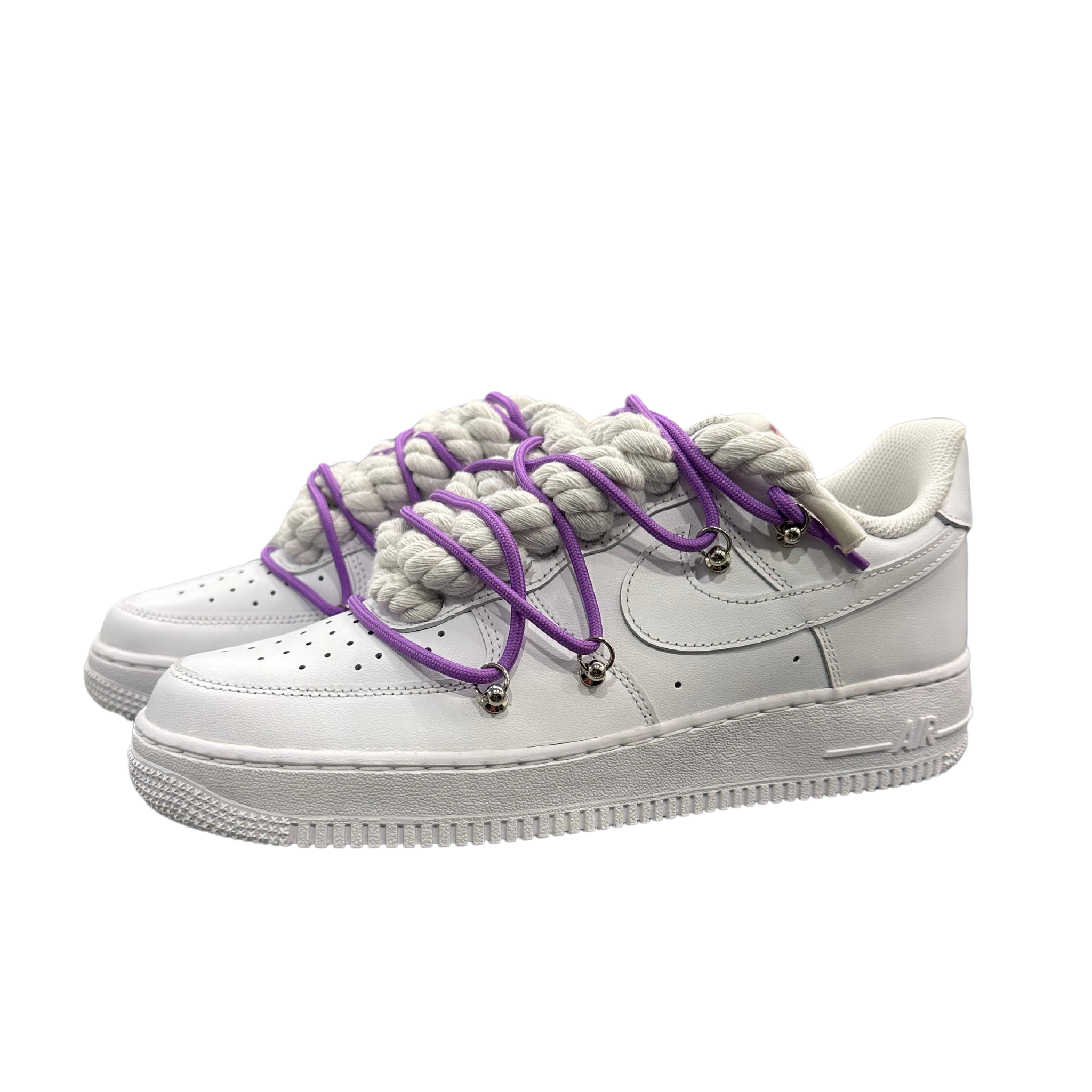 AIR FORCE 1 ROPE LACES WHITE MOD OF* VIOLA