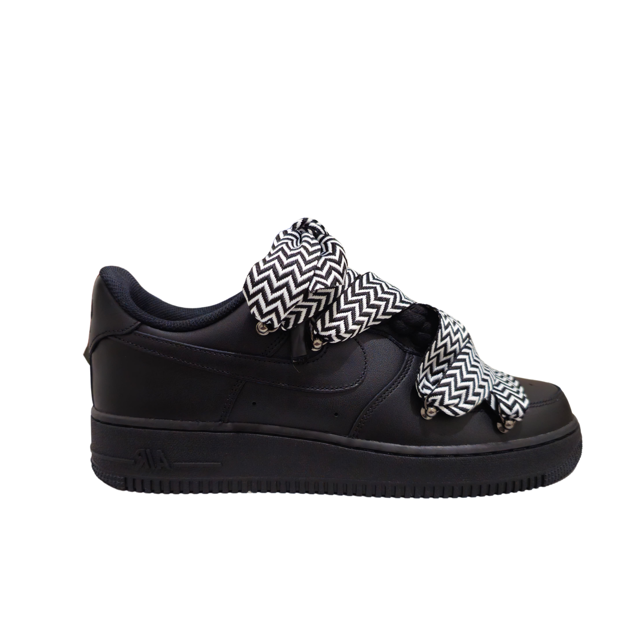 AIR FORCE 1 ROPE LACES BLACK MOD LANV*