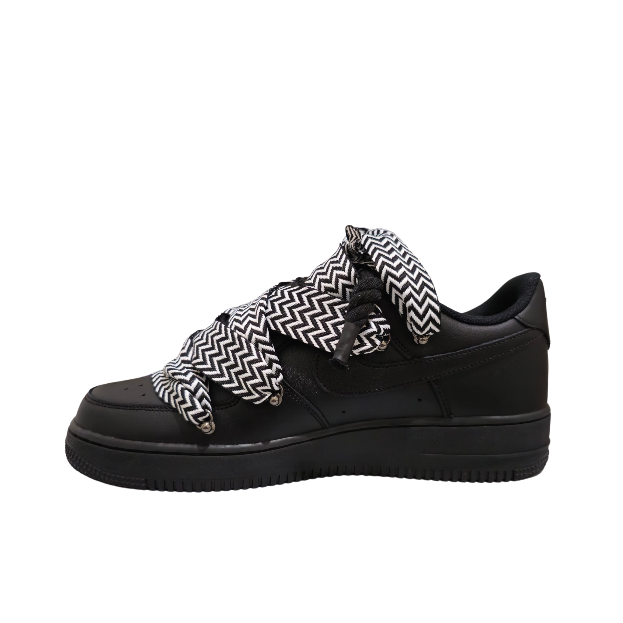 AIR FORCE 1 ROPE LACES BLACK MOD LANV*