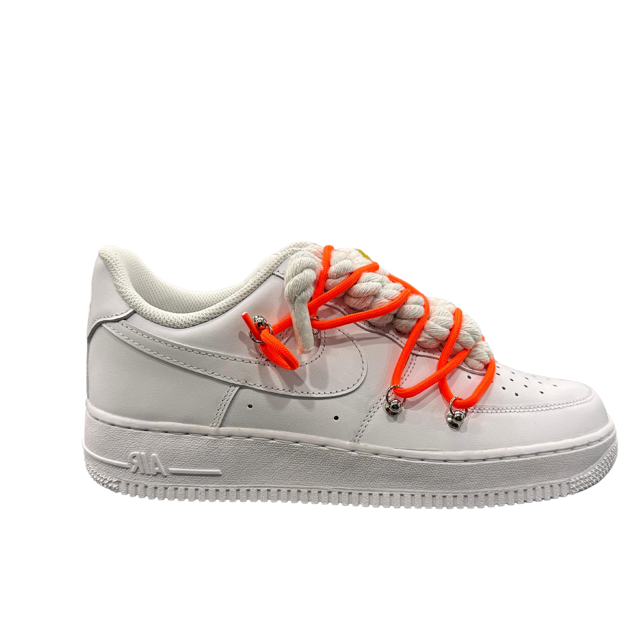AIR FORCE 1 ROPE LACES WHITE MOD OF* ARANCIO
