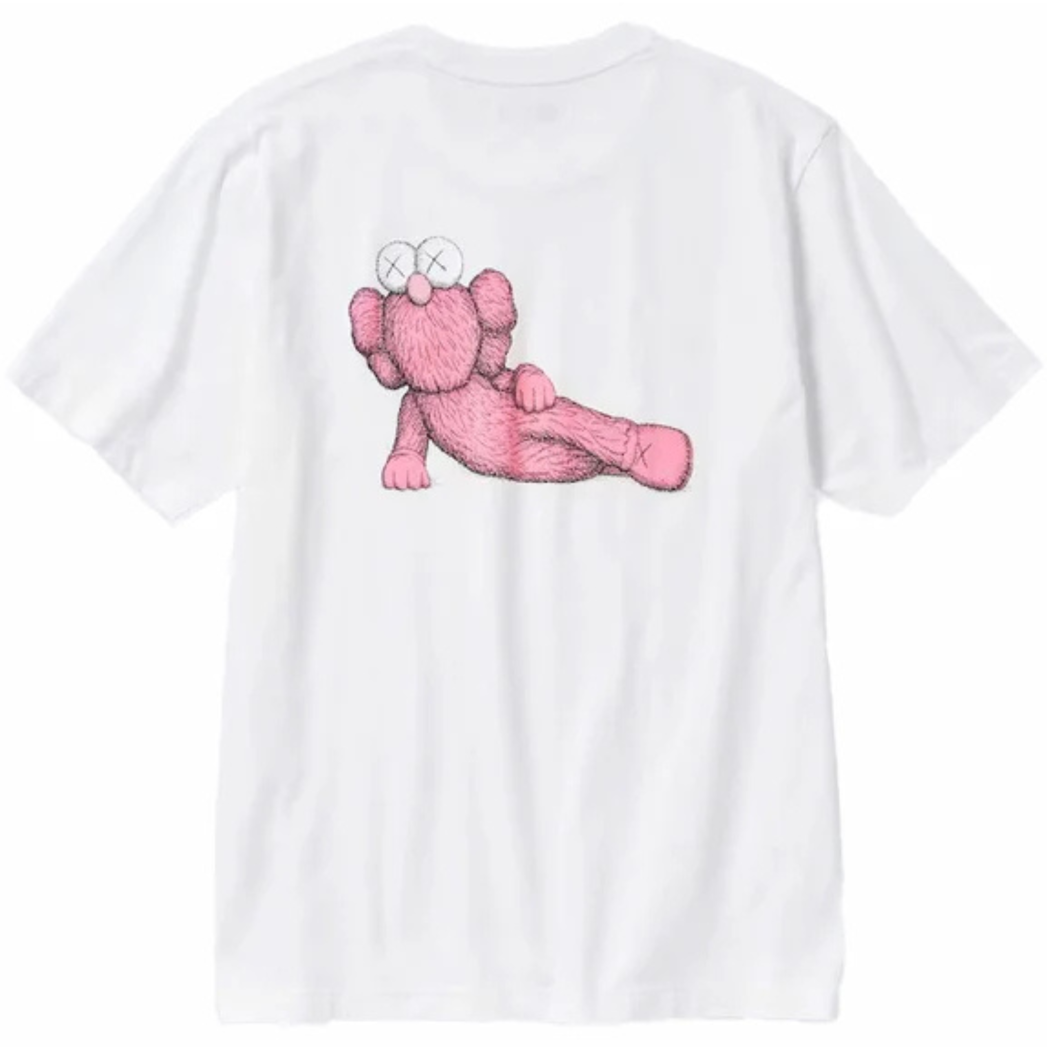 SHORT SLEEVE GRAPHIC TEE WHITE PINK - KAWS / UNIQLO
