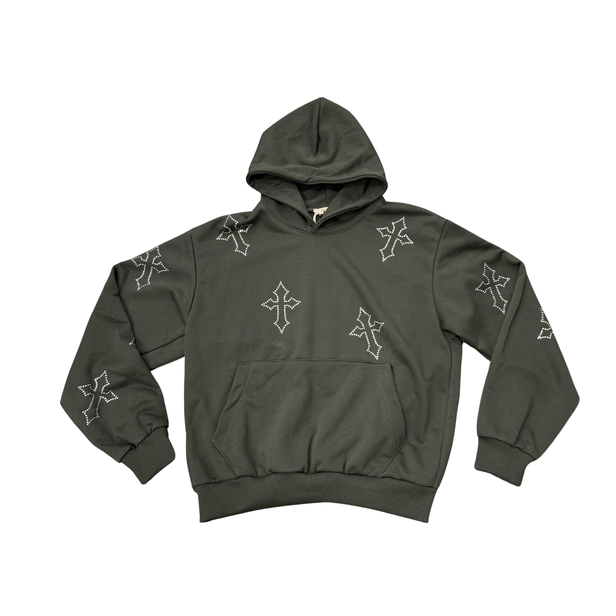 Crossed Green Hoodie