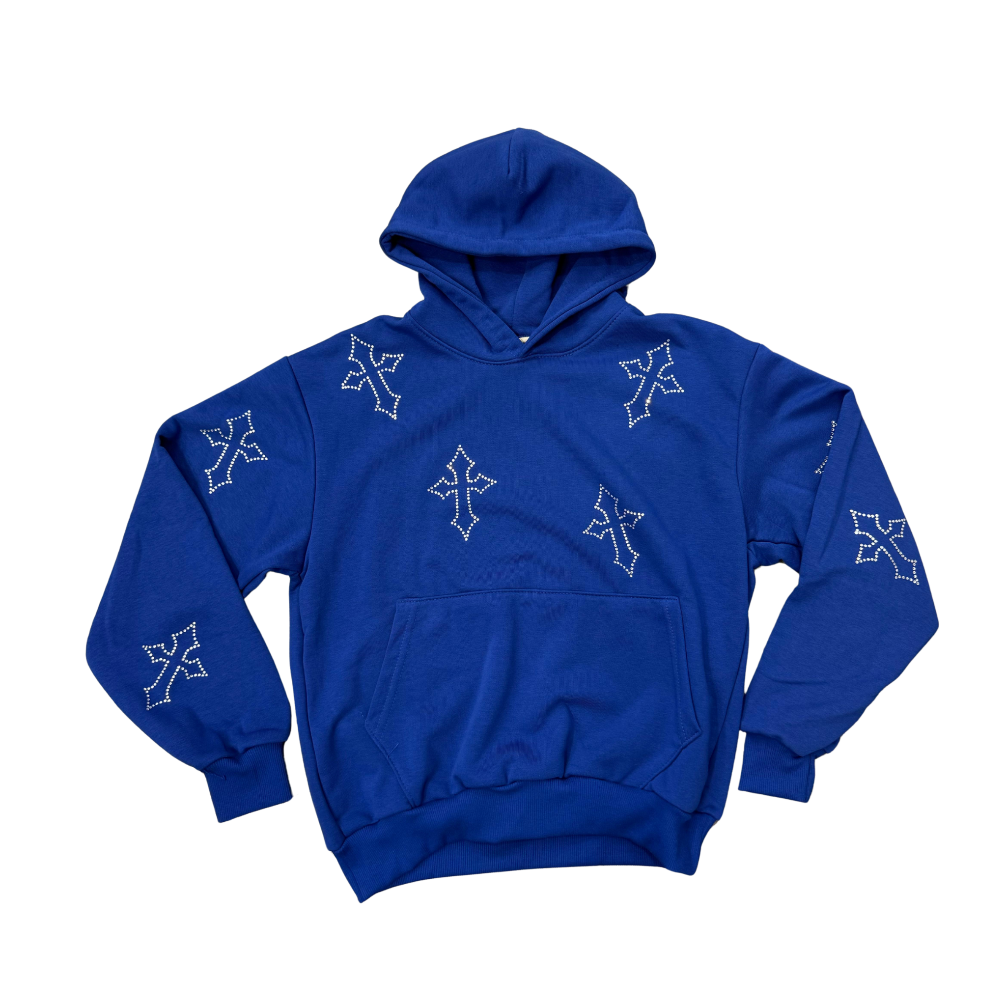 Crossed Blu Hoodie