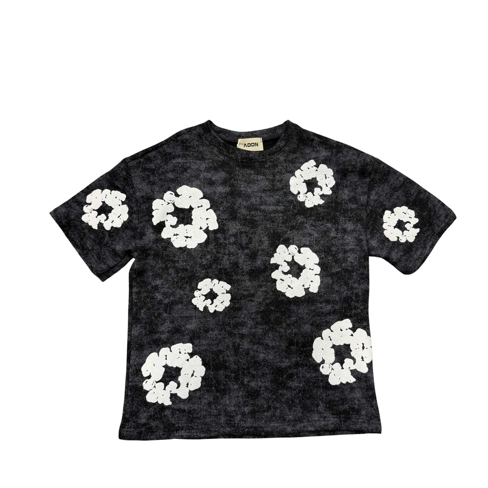 Deni* Tear* Black Grey Tee shirts