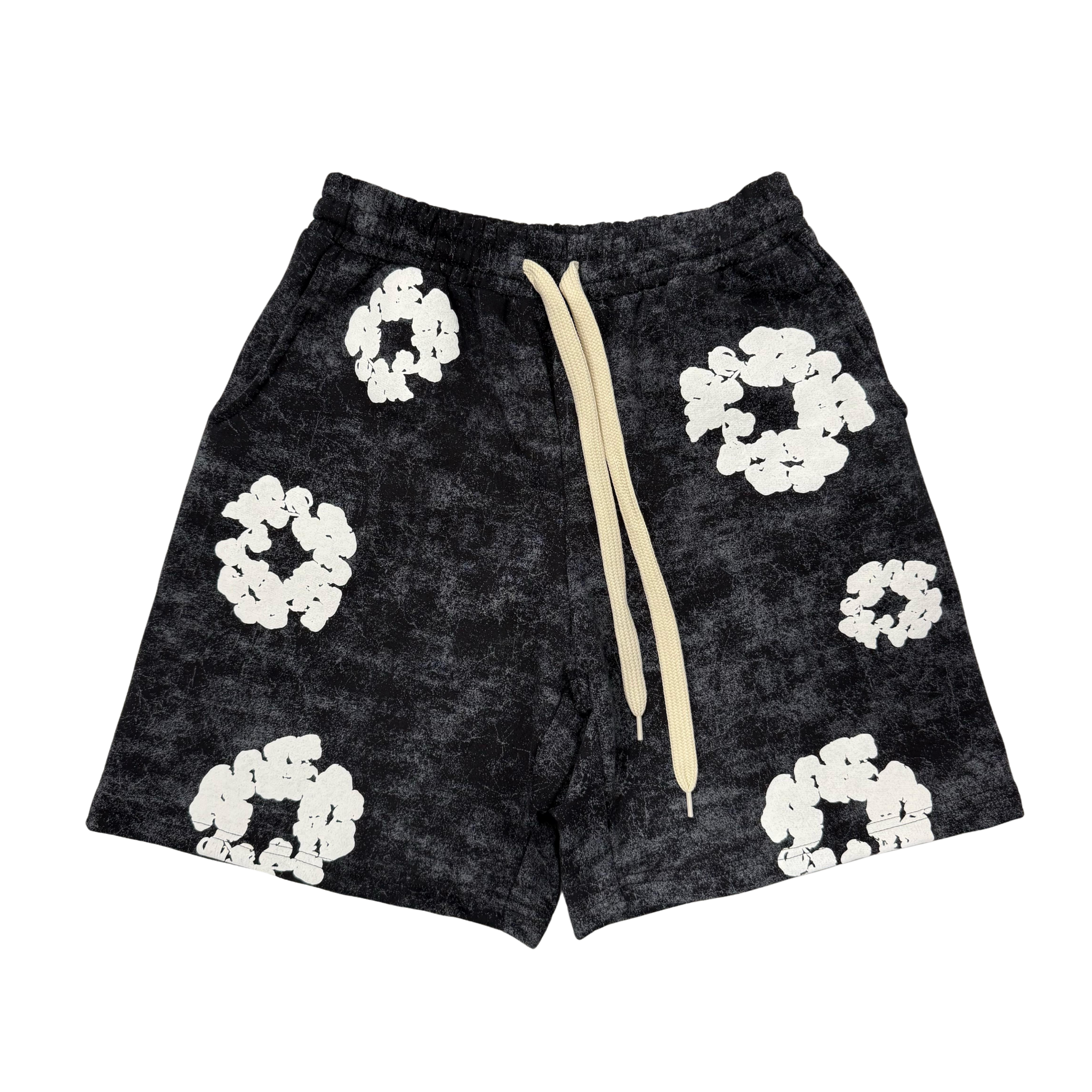 Deni* Tear* Dark Grey Shorts